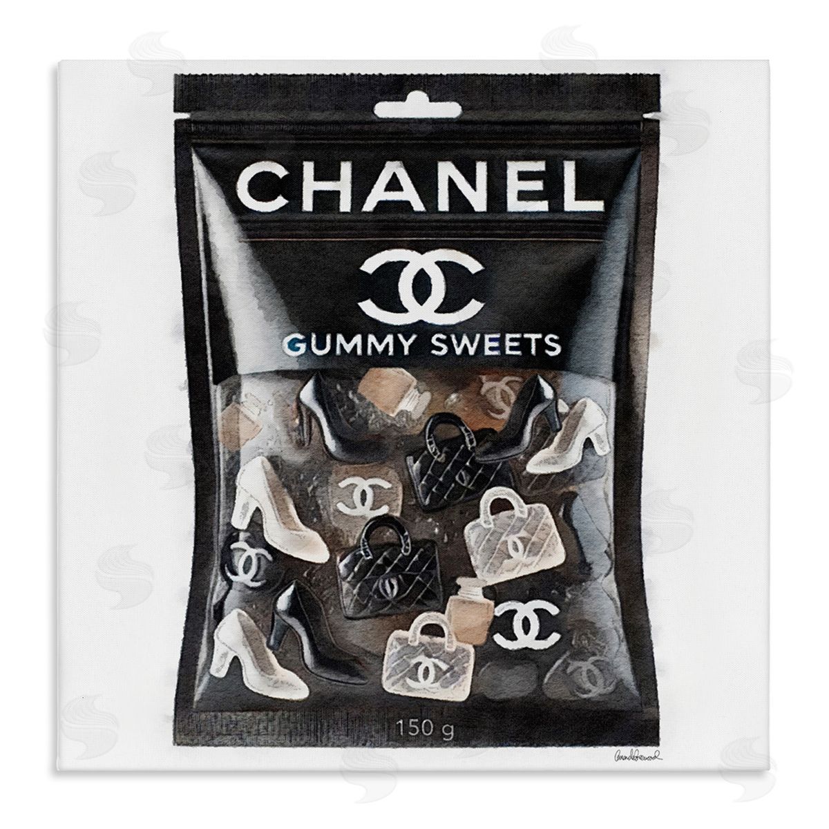 Chic Fashion Candy Canvas Wall Art, Home Decor by Amanda Greenwood