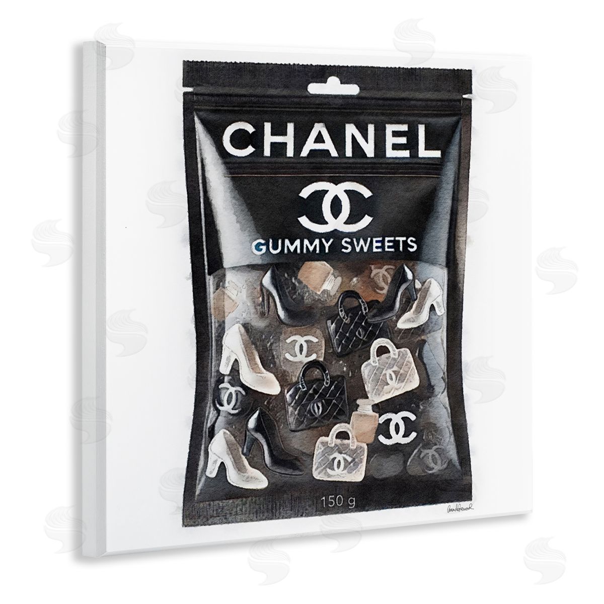 Chic Fashion Candy Wood Plaque Wall Art, Home Decor by Amanda Greenwood