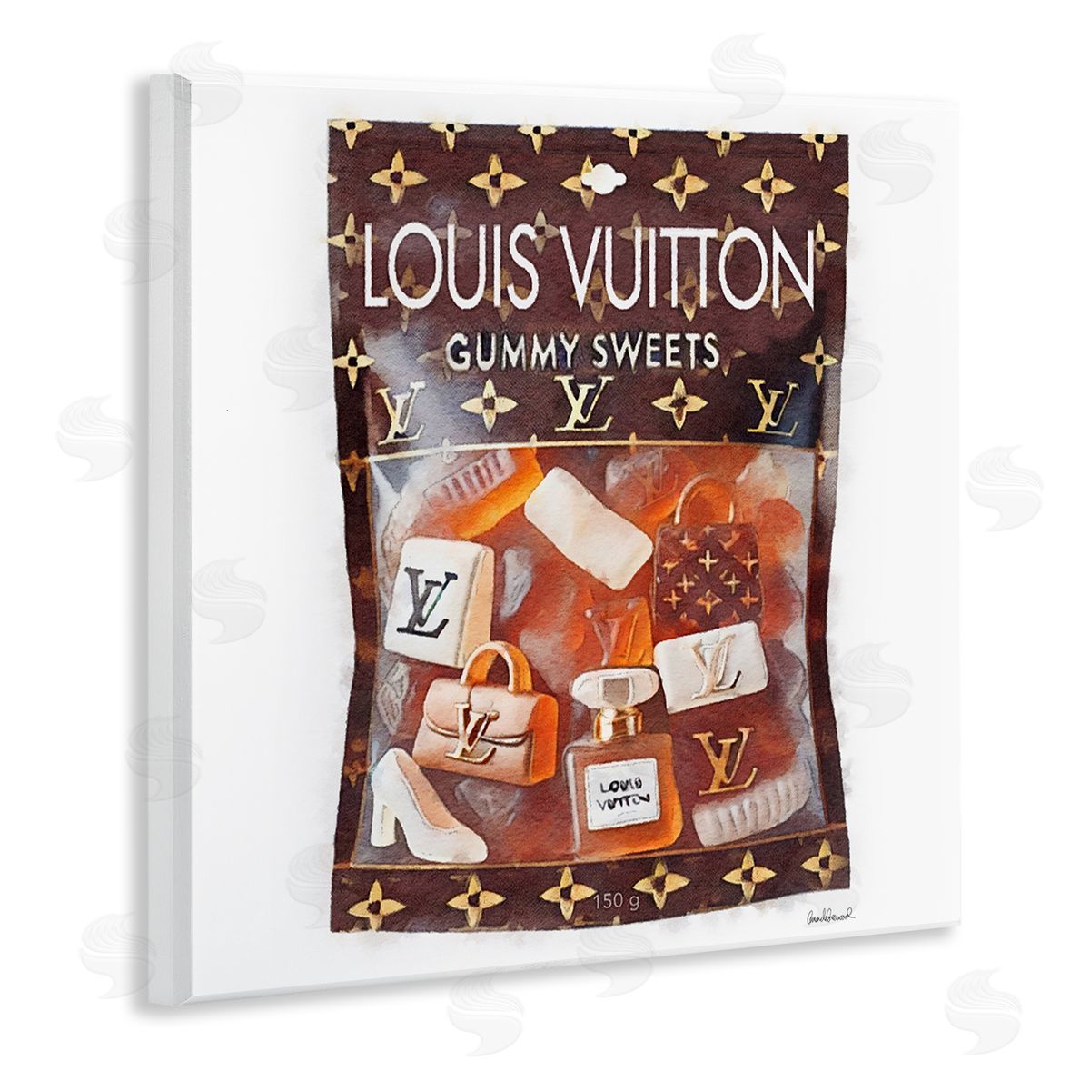 Glam Gummy Sweets Wood Plaque Wall Art, Home Decor by Amanda Greenwood