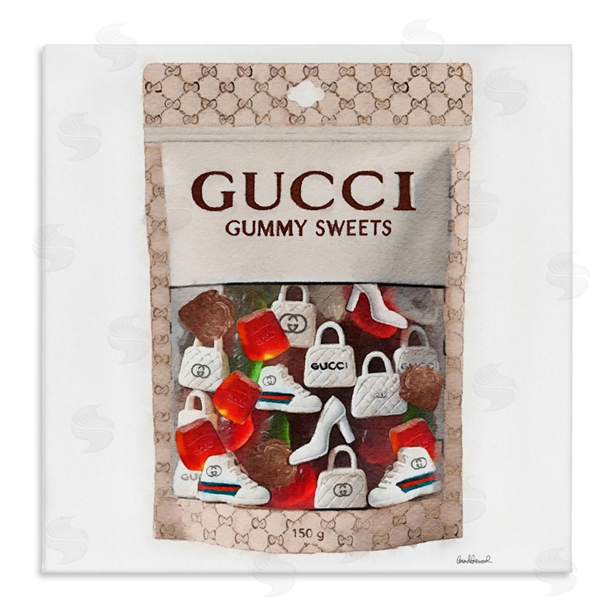 Glam Fashion Candies Canvas Wall Art, Home Decor by Amanda Greenwood