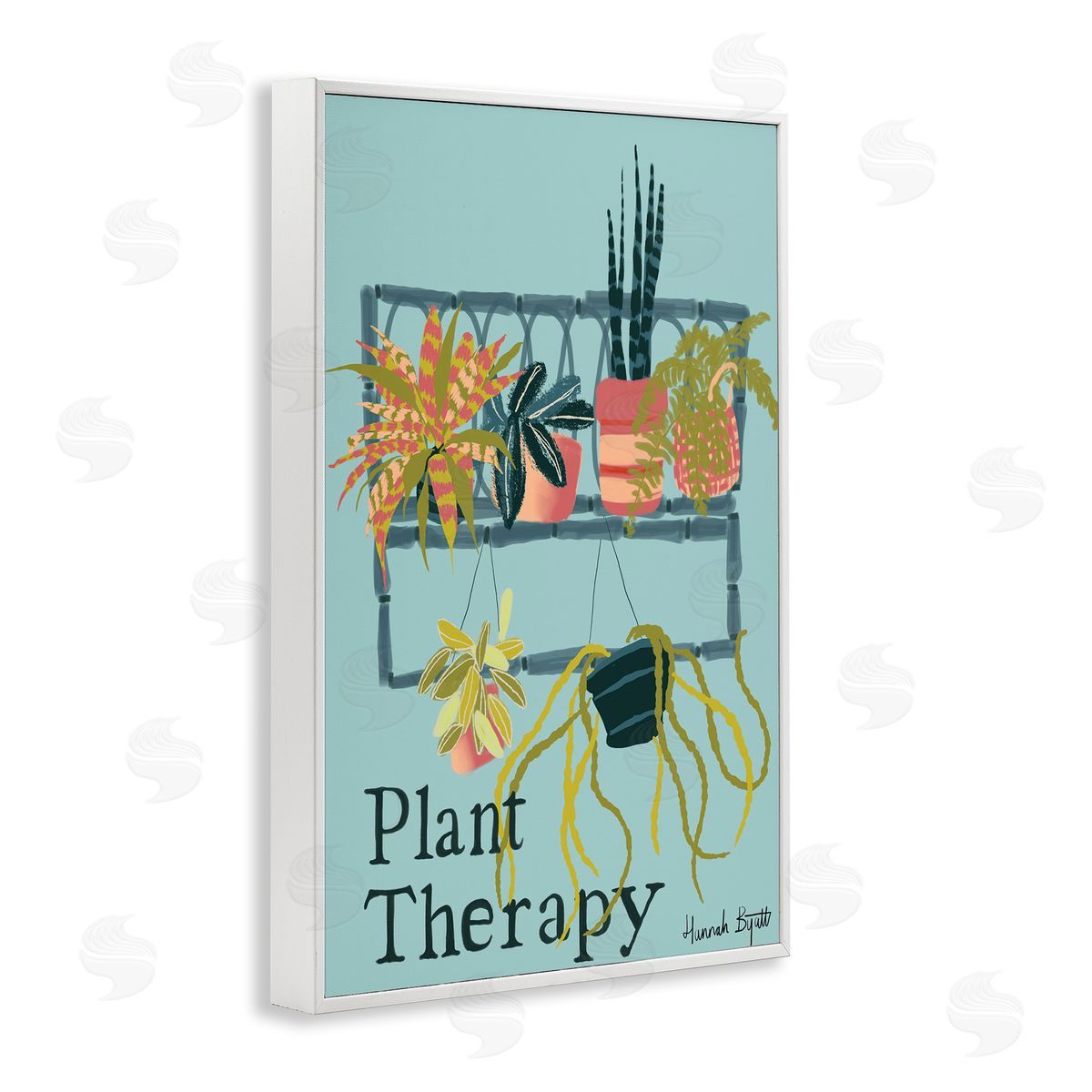 Plant Therapy Shelf White Frame Print Wall Art, Home Decor by Hannah Byatt