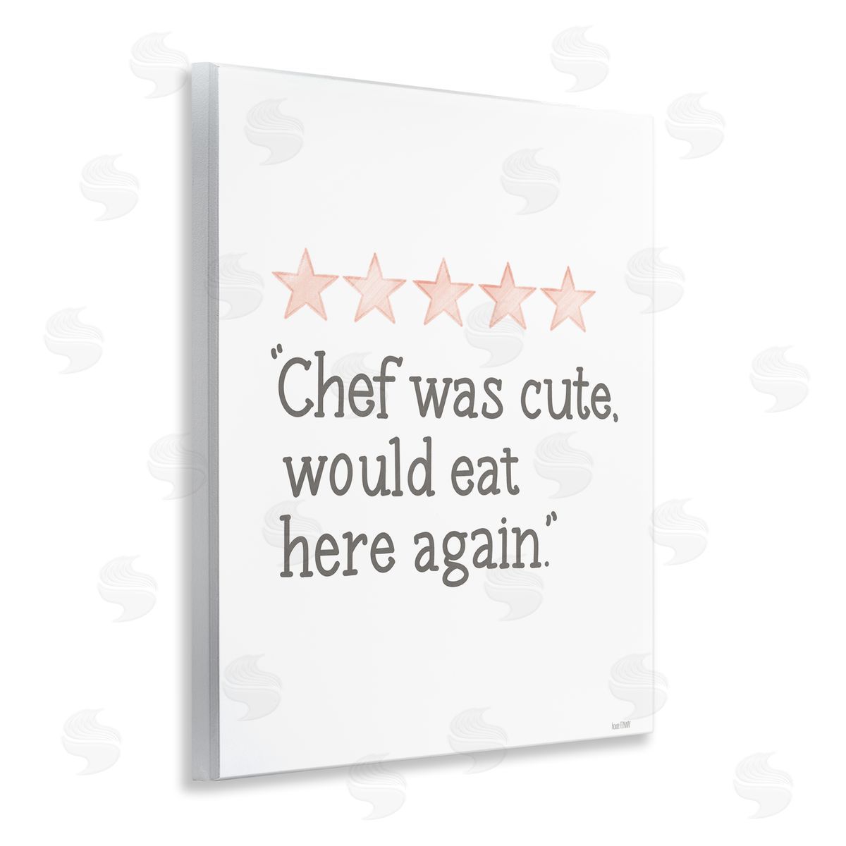 Cute Chef Funny Rating Wood Plaque Wall Art, Home Decor by House Fenway
