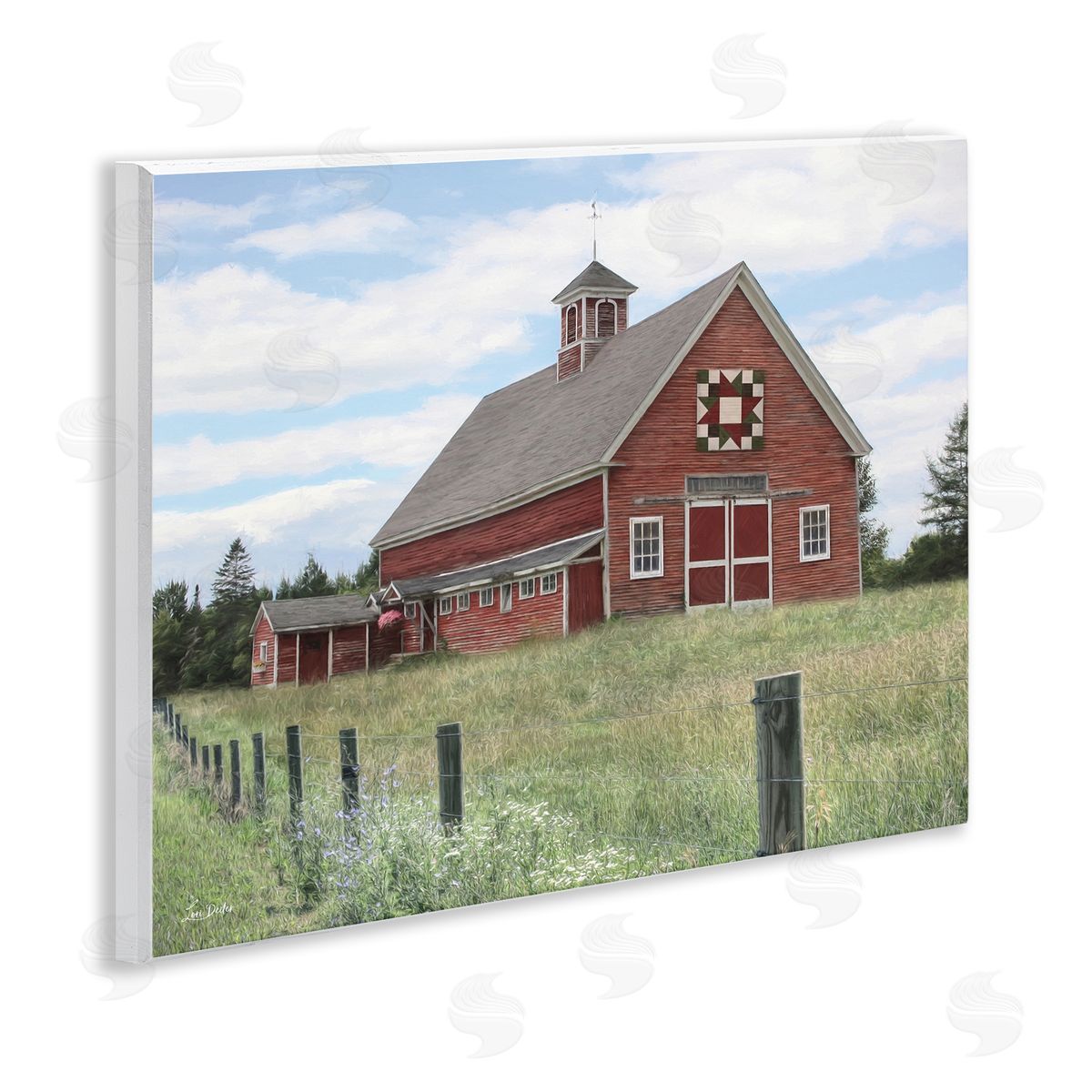 Rustic Barn Fence Posts Wood Plaque Wall Art, Home Decor by Lori Deiter