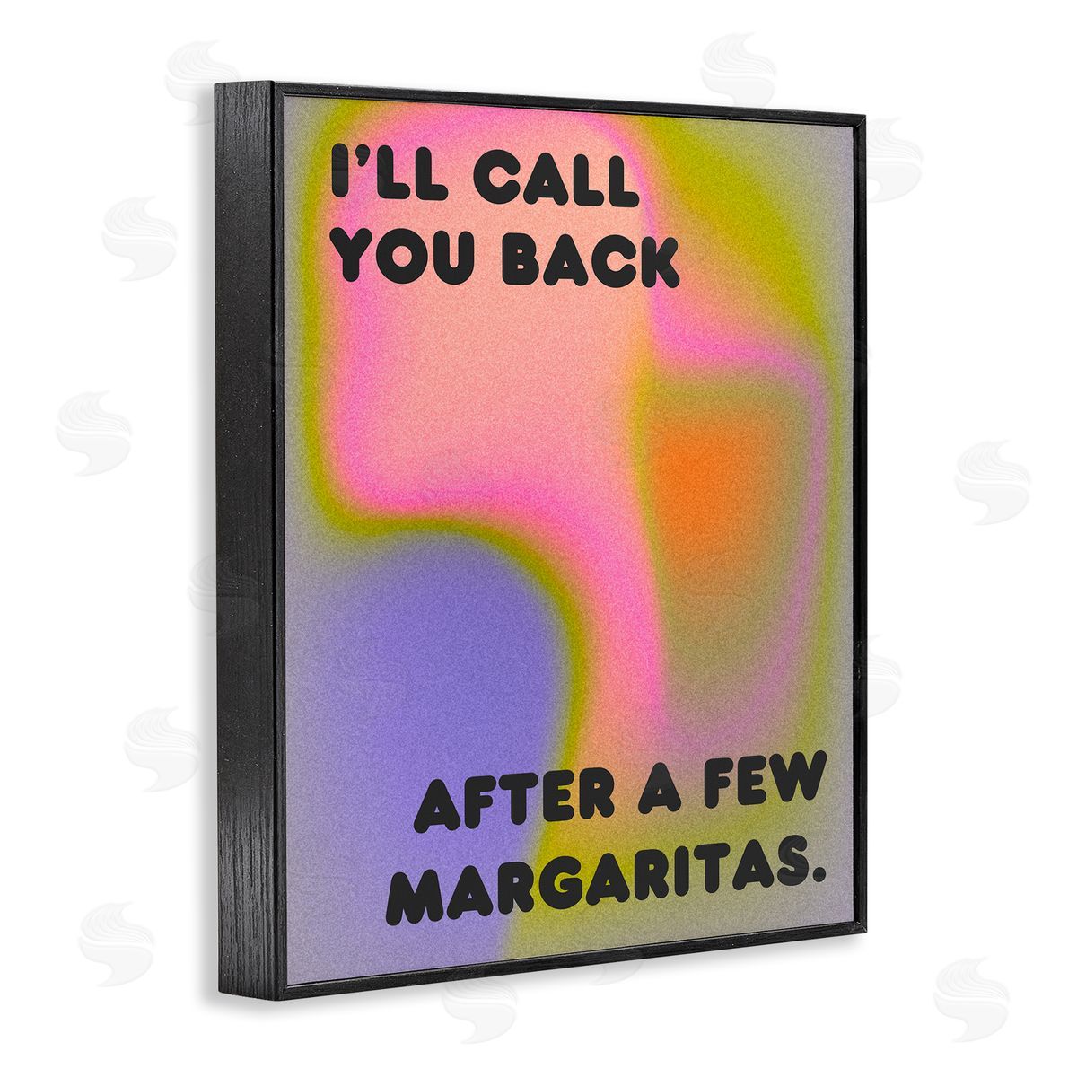 Call You Back Phrase Black Frame Print Wall Art, Home Decor by House of Lulu