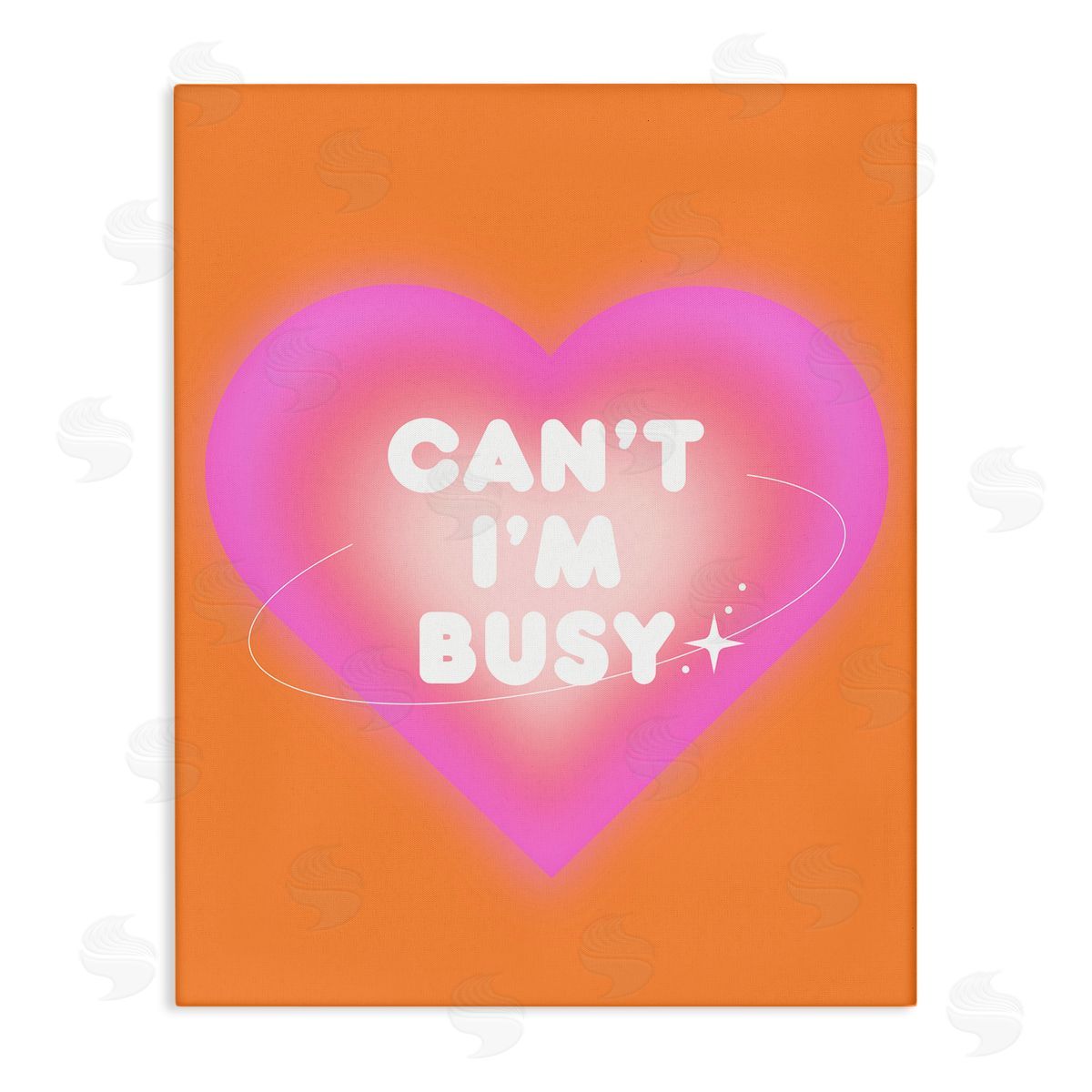 Can't I'm Busy Phrase Canvas Wall Art, Home Decor by House of Lulu