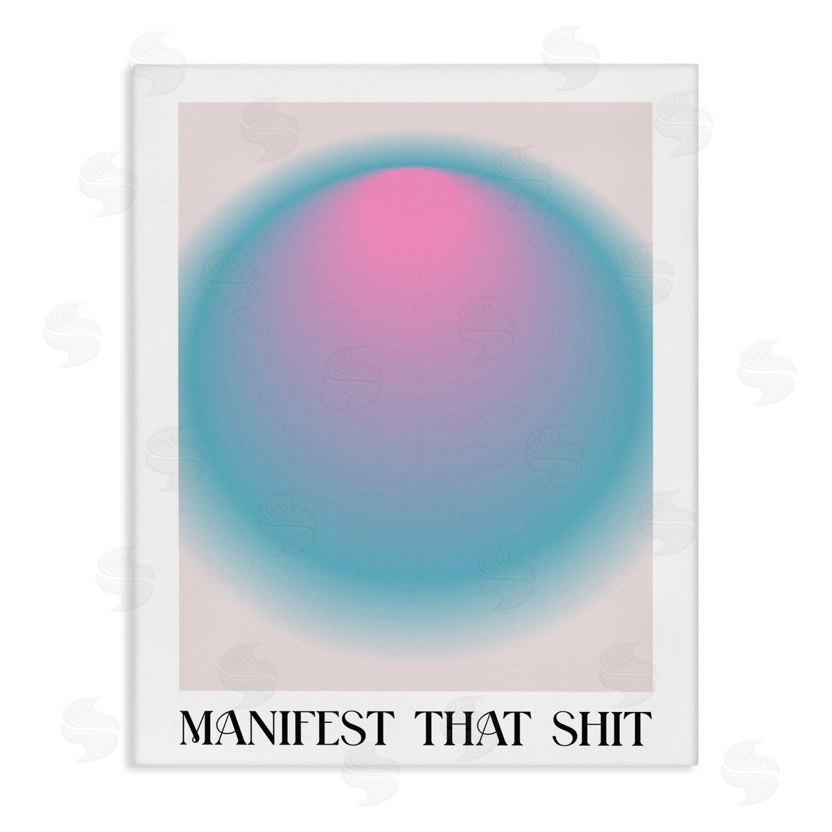 Manifest Phrase with Ombre Canvas Wall Art, Home Decor by House of Lulu