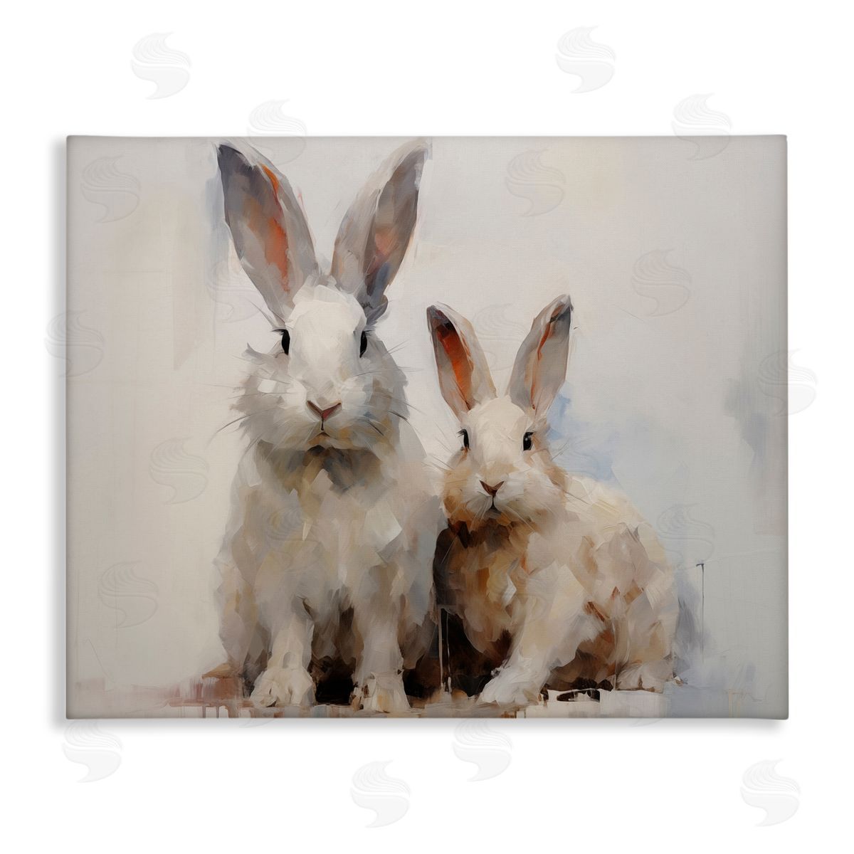Fluffy Spring Bunnies Canvas Wall Art, Home Decor by Arlington Prints