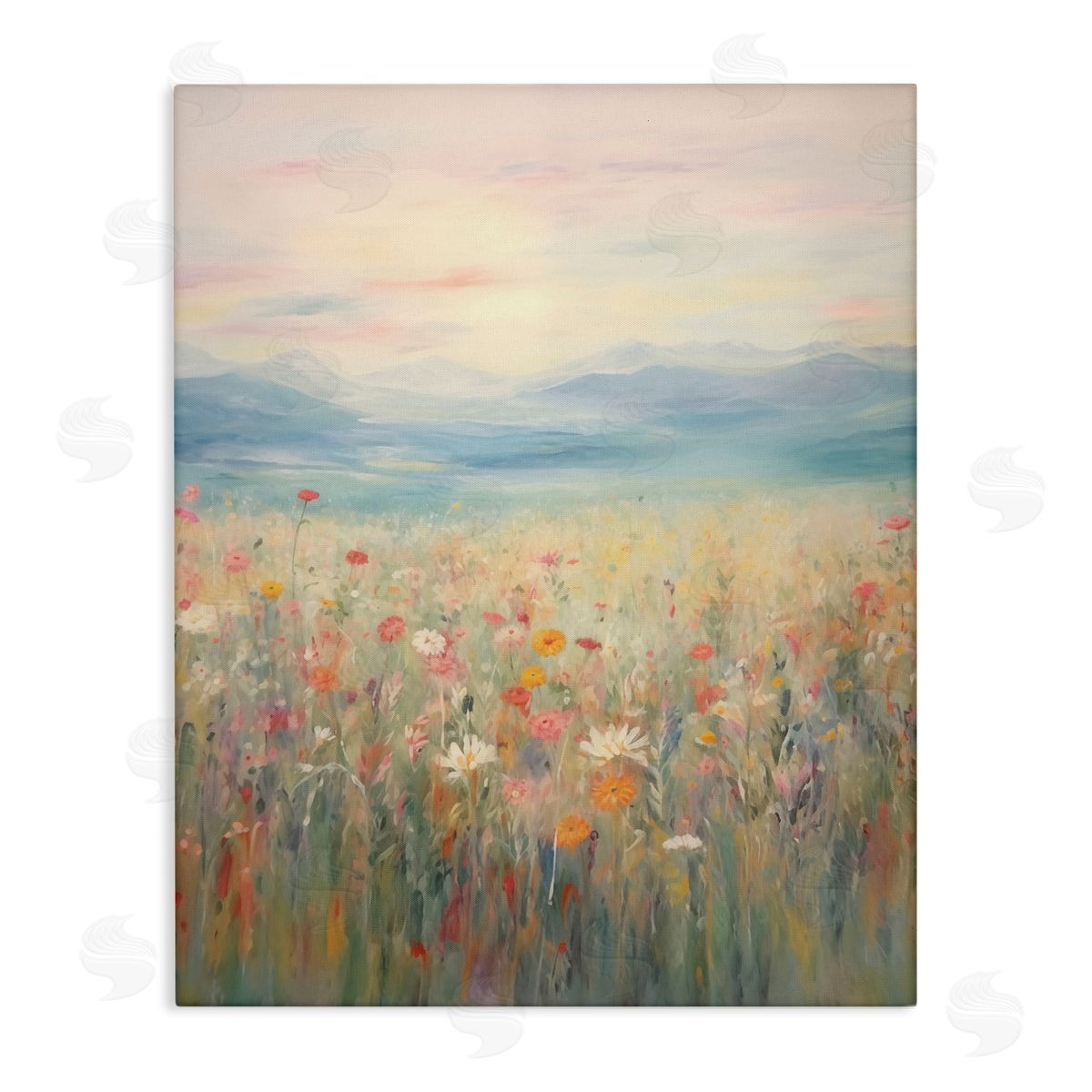 Spring Floral Mountain Meadow Canvas Wall Art, Home Decor by Arlington Prints