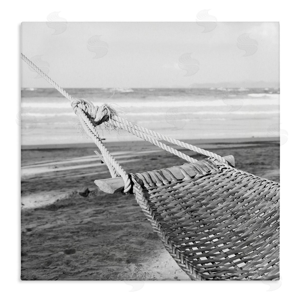 Hammock Lounging by Shore Canvas Wall Art, Home Decor by LSR Design Studio