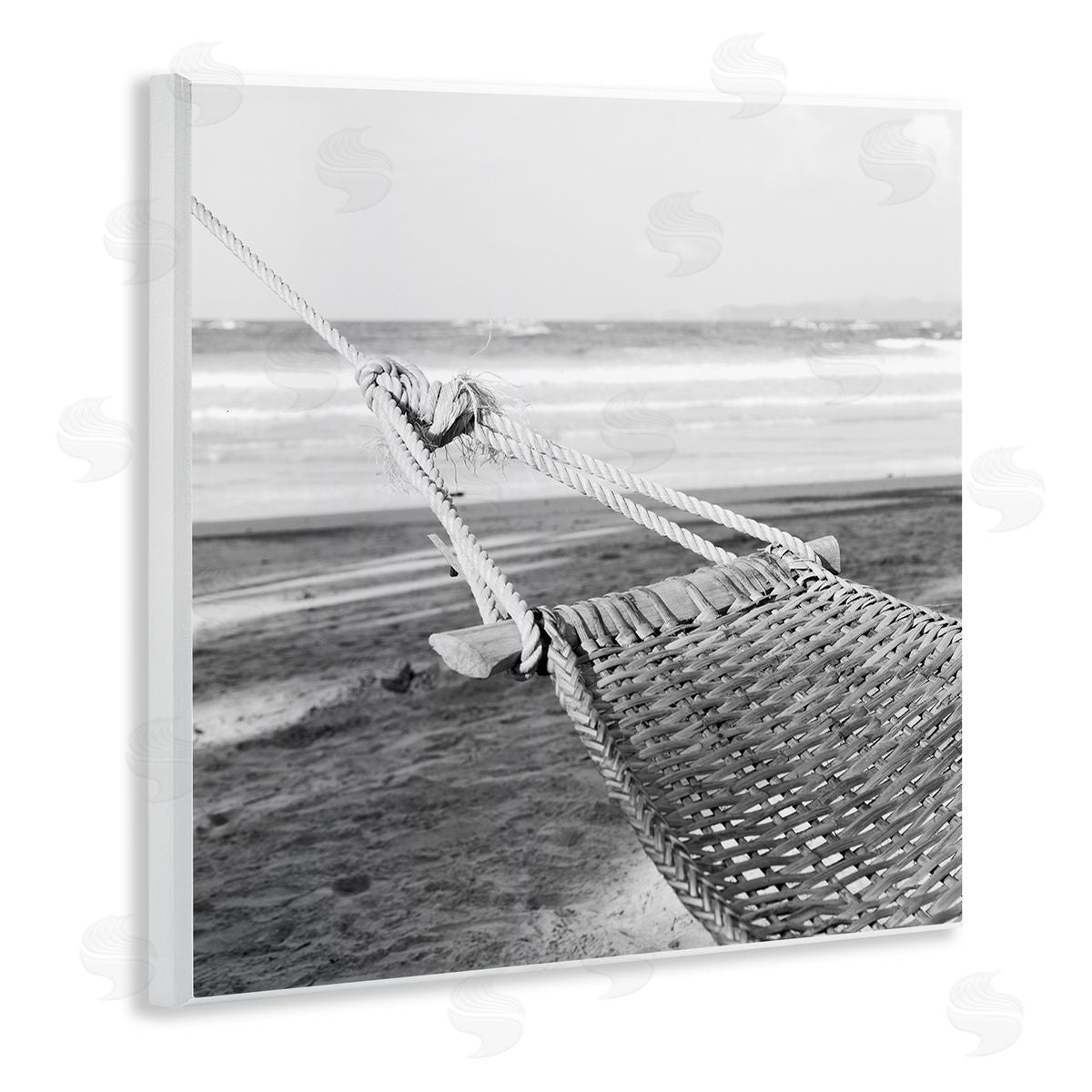 Hammock Lounging by Shore Wood Plaque Wall Art, Home Decor by LSR Design Studio