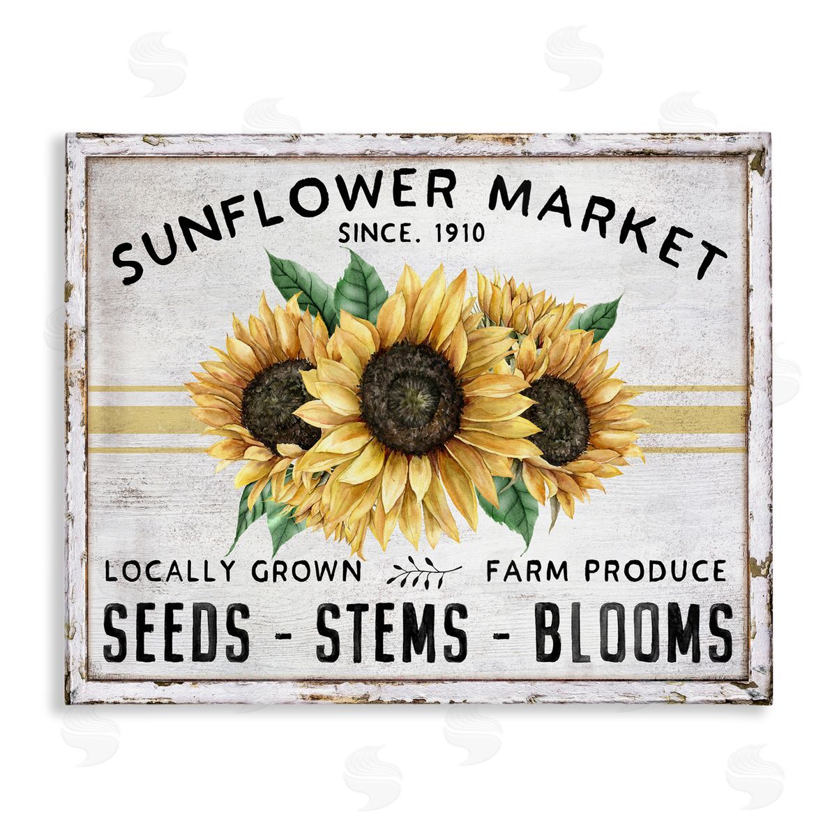 Farmhouse Sunflower Market Canvas Wall Art, Home Decor by Creatif Belle