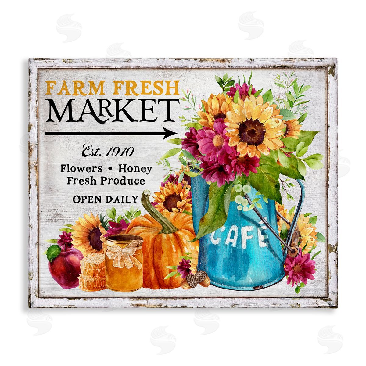 Fall Farm Market Canvas Wall Art, Home Decor by Creatif Belle