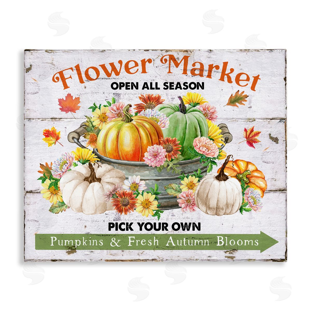 Pick Your Own Fall Market Canvas Wall Art, Home Decor by Creatif Belle