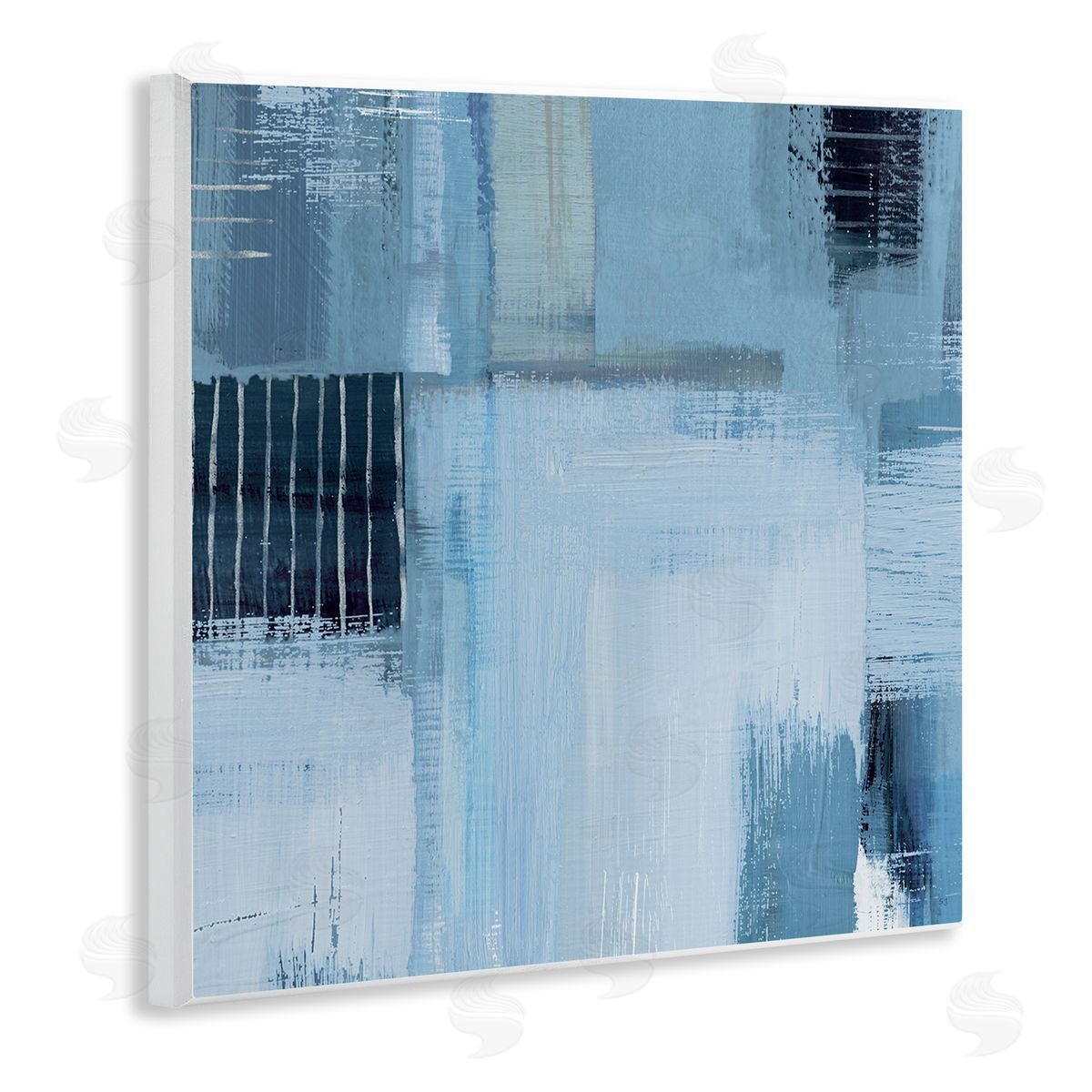 Crosshatched Woven Abstract Wood Plaque Wall Art, Home Decor by Susan Jill