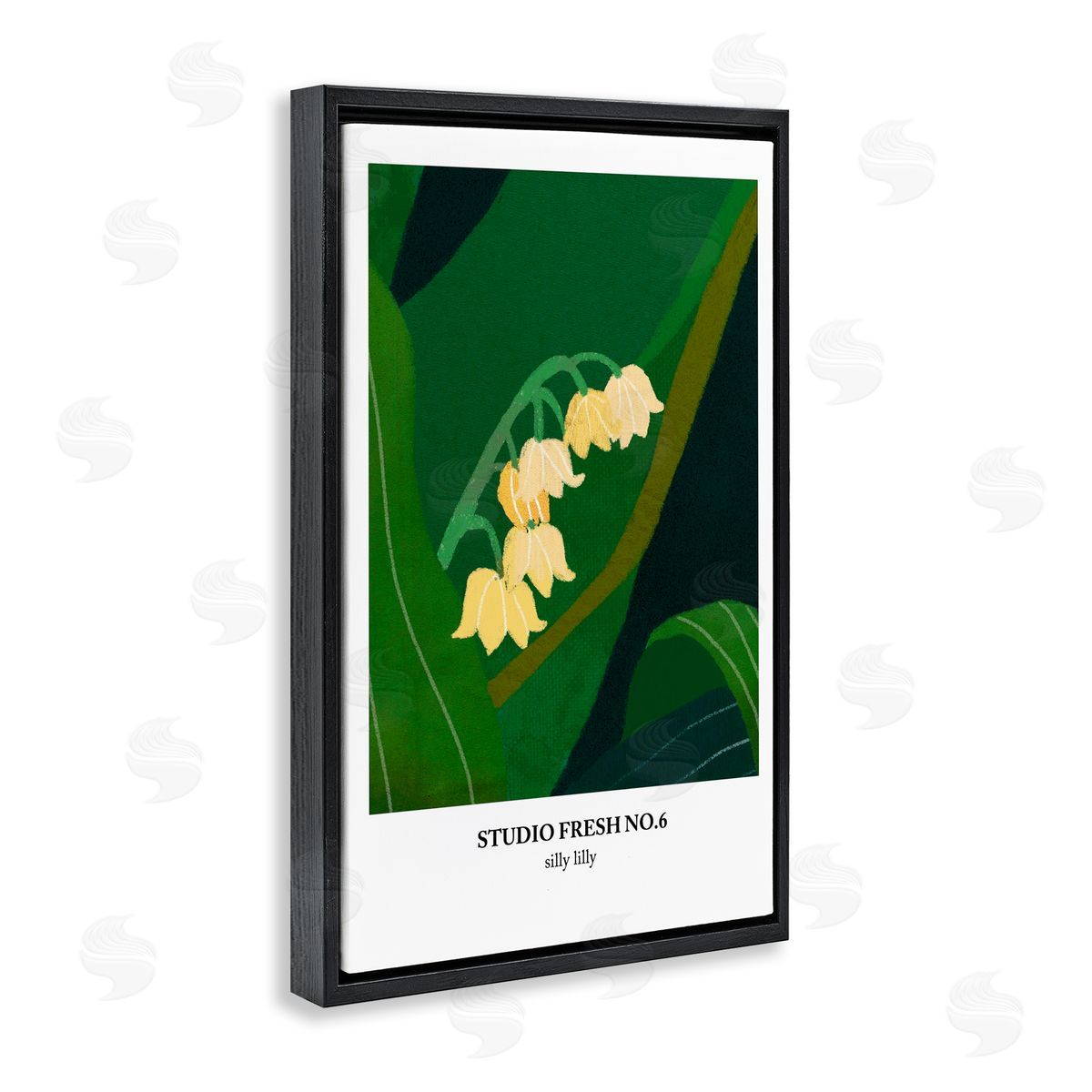 Silly Lily Studio Poster Black Floating Frame Canvas Wall Art, Home Decor by Incado