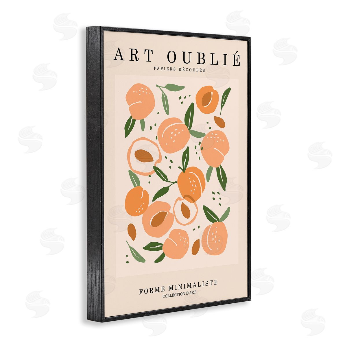 Peaches Gallery Poster Black Frame Print Wall Art, Home Decor by Incado