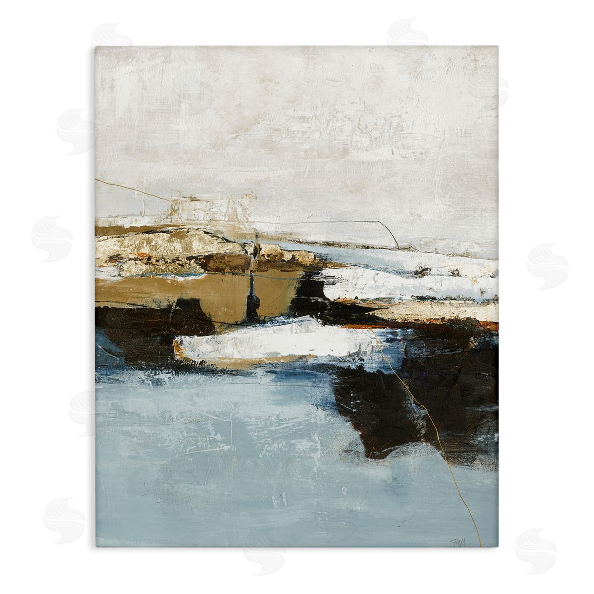 Rustic Paint Nautical Design Canvas Wall Art, Home Decor by Design Fabrikken