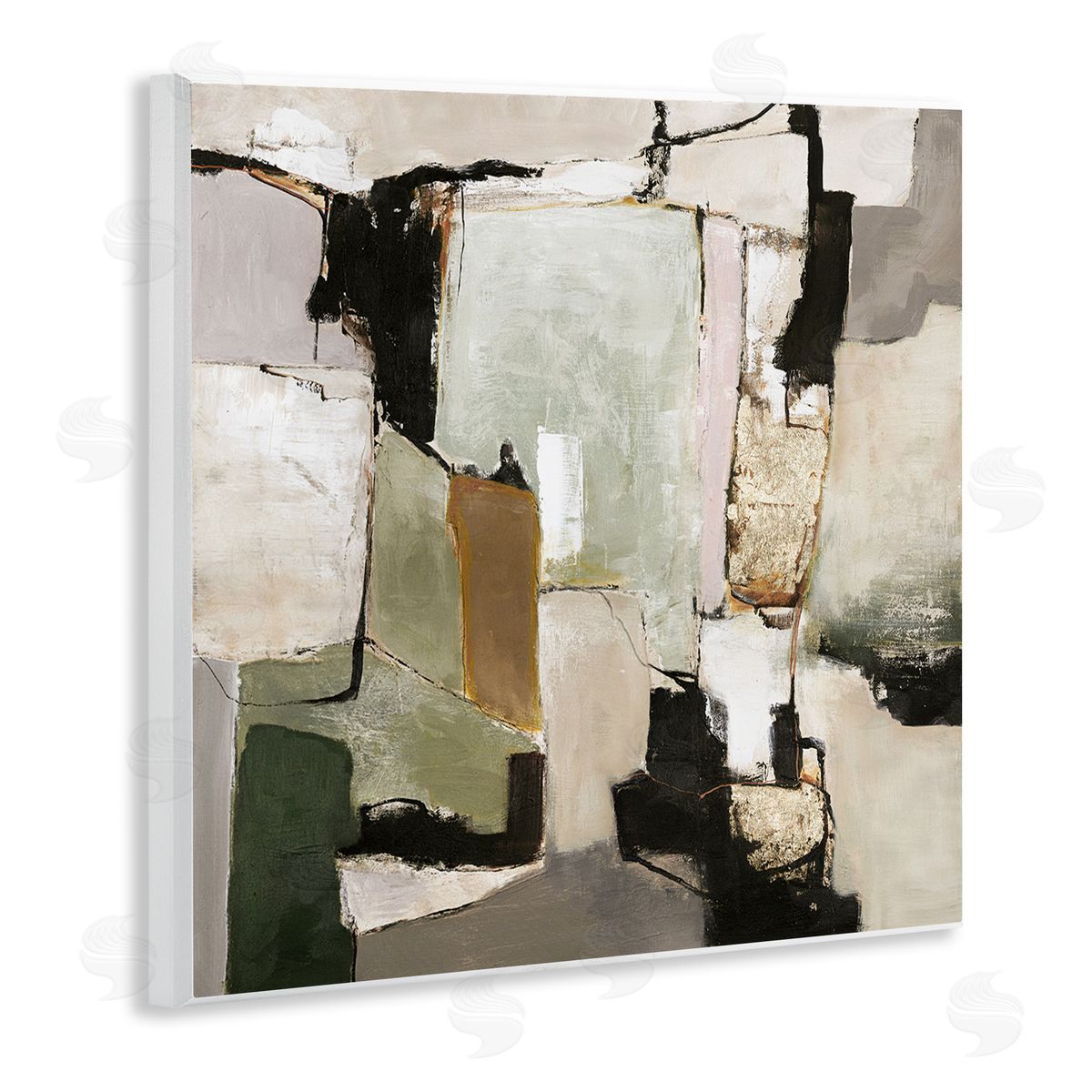 Blocked Composition Details Wood Plaque Wall Art, Home Decor by Design Fabrikken