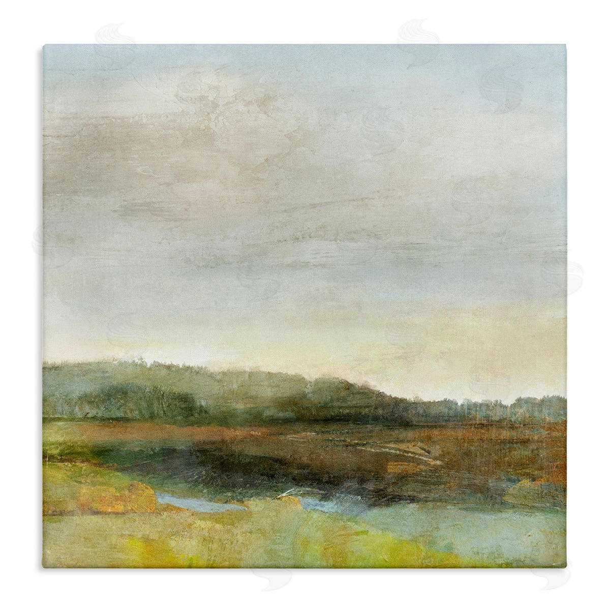 Warm Summer Meadow Hills Canvas Wall Art, Home Decor by Suzanne Nicoll
