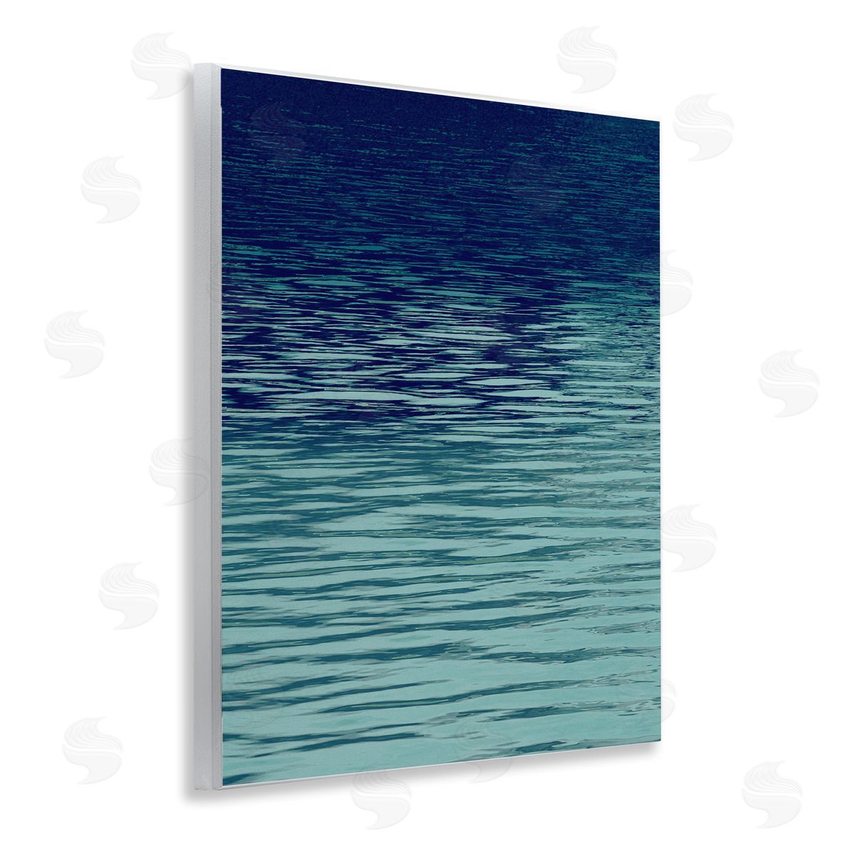 Ocean Ripples Gradient Wood Plaque Wall Art, Home Decor by Maggie Olsen