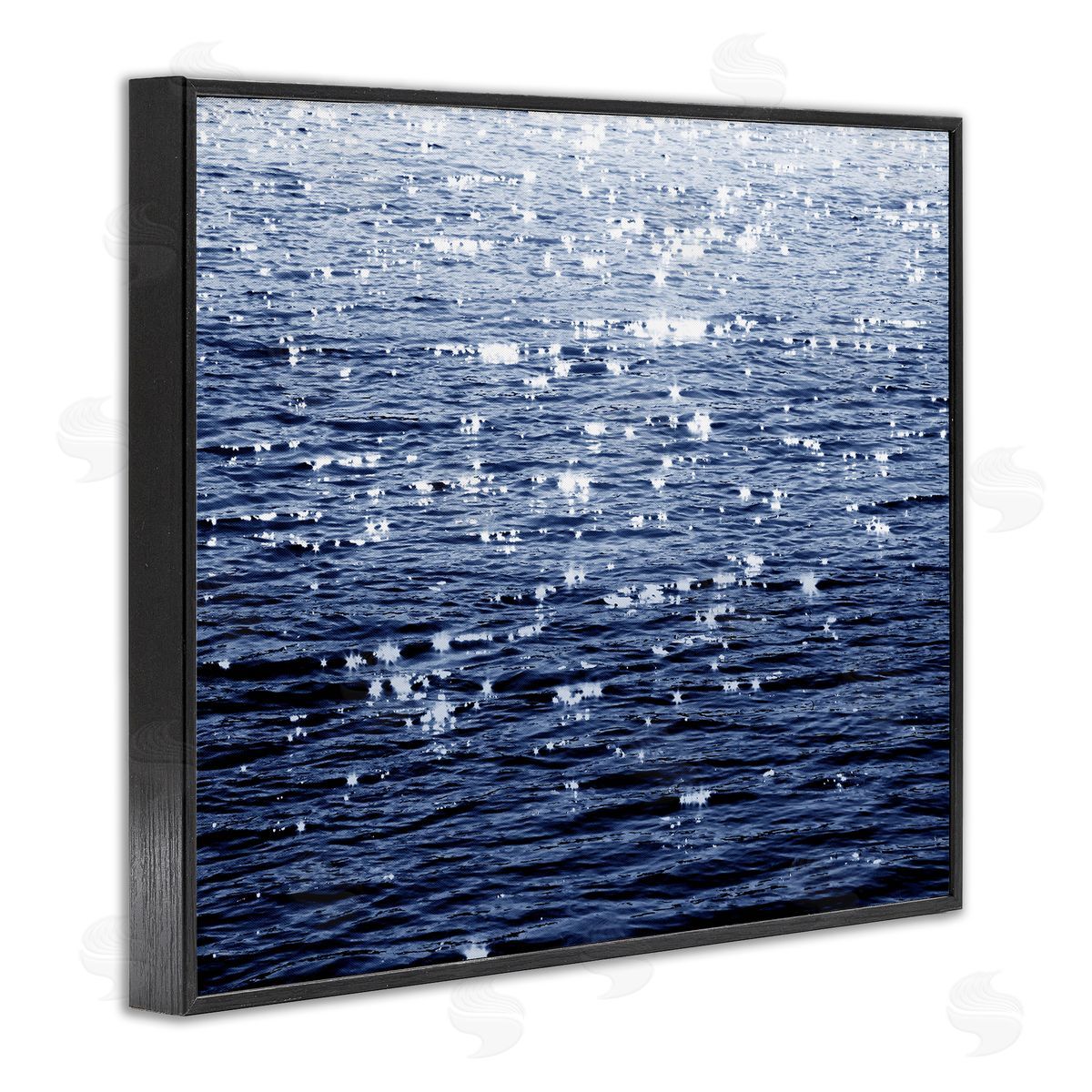 Sun Reflecting on Sea Black Frame Print Wall Art, Home Decor by Maggie Olsen