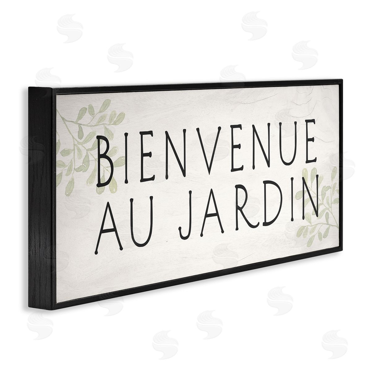 Welcome to Garden Rustic Black Frame Print Wall Art, Home Decor by Stupell Studio