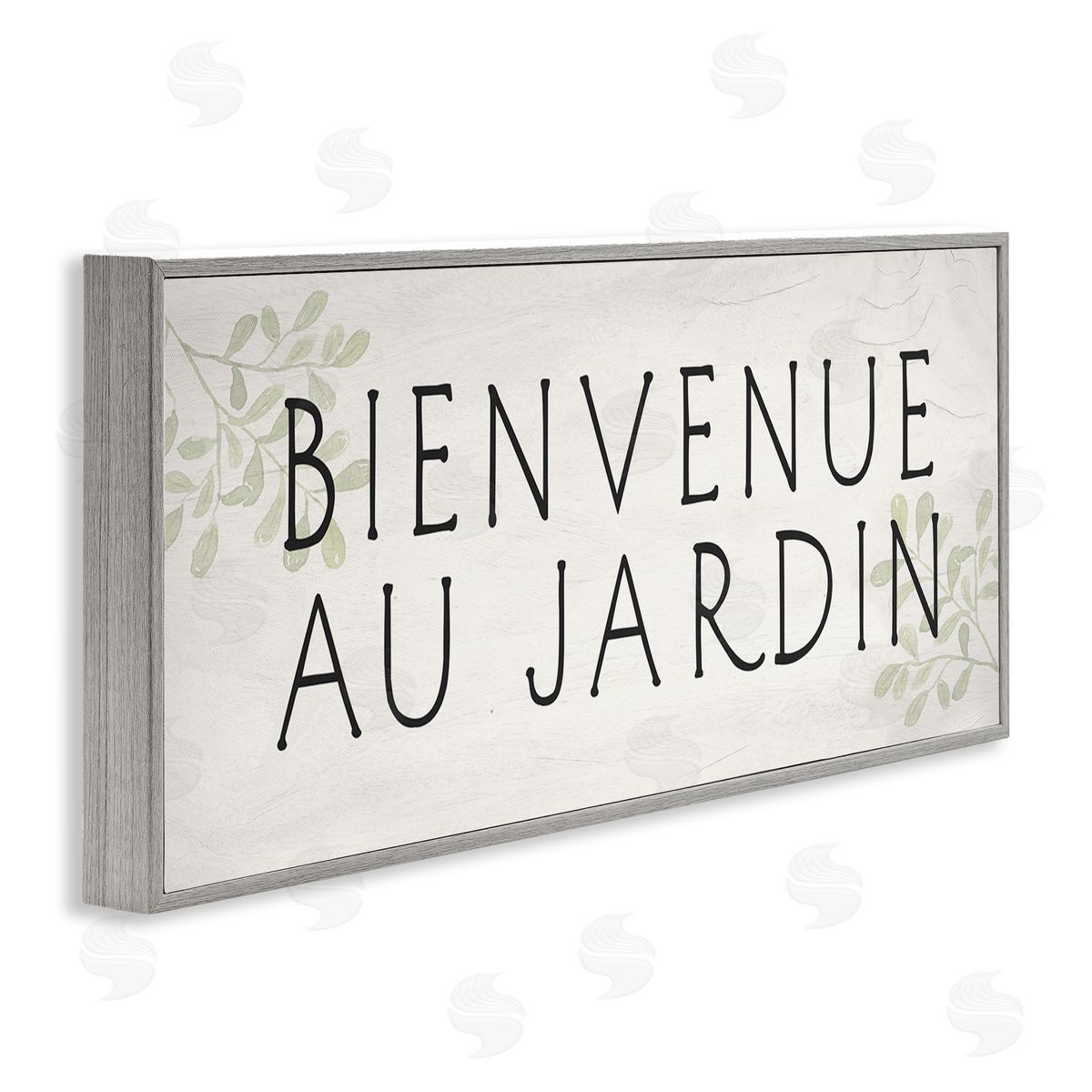 Welcome to Garden Rustic Grey Frame Print Wall Art, Home Decor by Stupell Studio