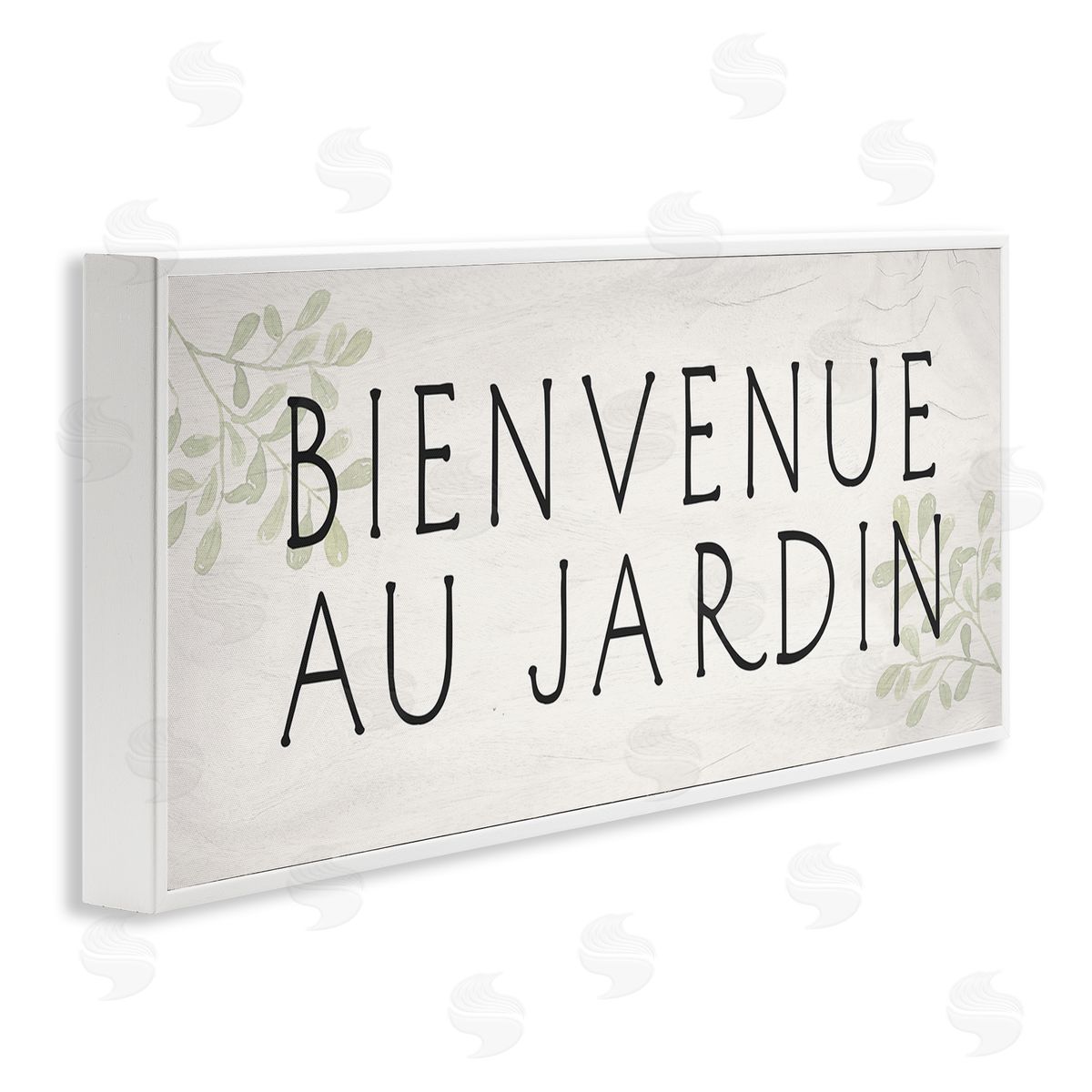 Welcome to Garden Rustic White Frame Print Wall Art, Home Decor by Stupell Studio