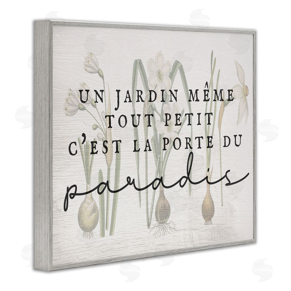 Garden Gateway to Heaven Grey Frame Print Wall Art, Home Decor by Stupell Studio