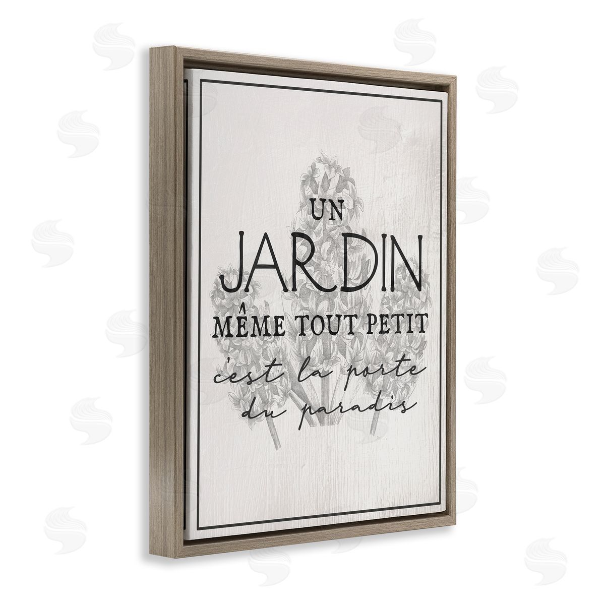 Vintage Inspiring Garden Brown Floating Frame Canvas Wall Art, Home Decor by Stupell Studio