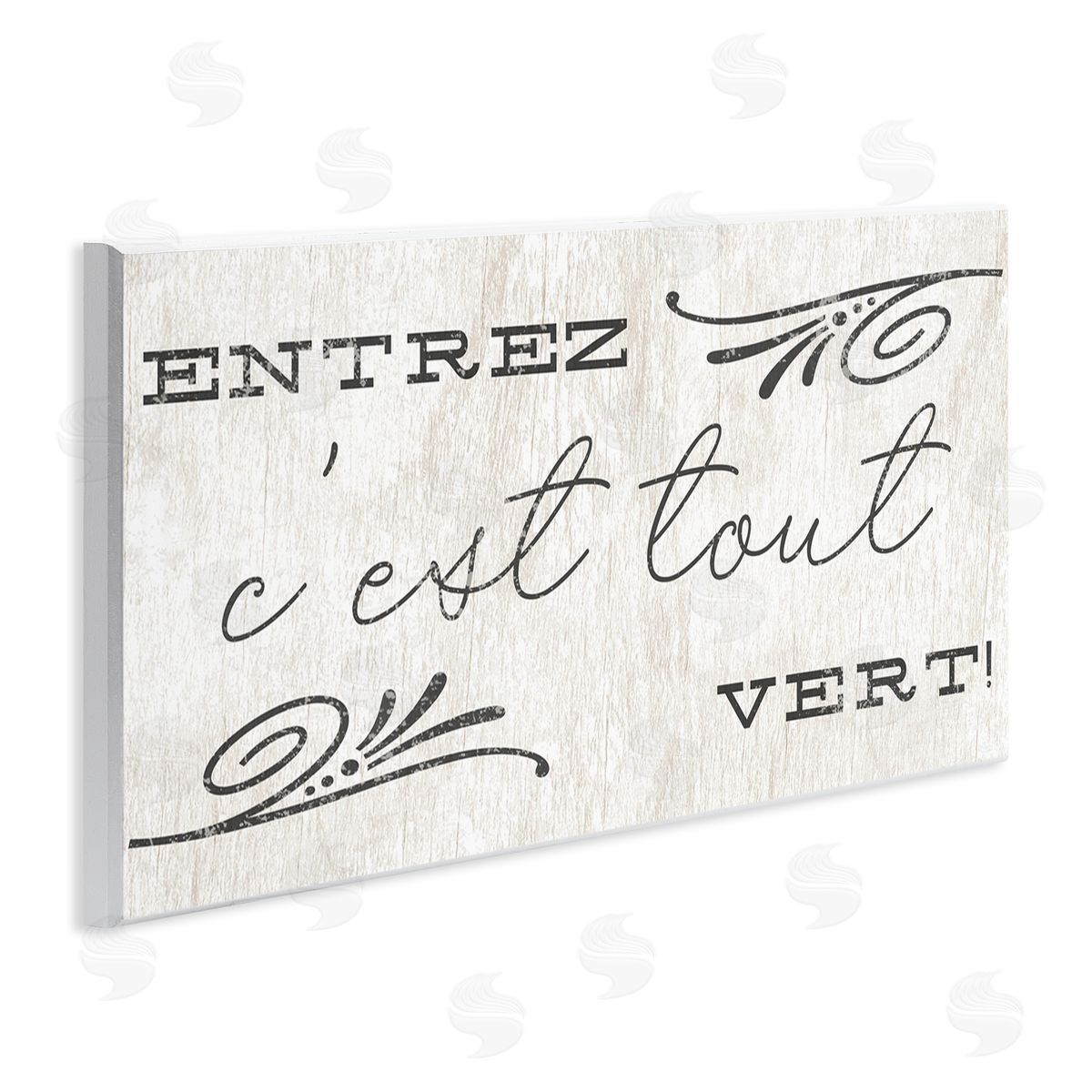 French Come In Phrase Wood Plaque Wall Art, Home Decor by Stupell Studio