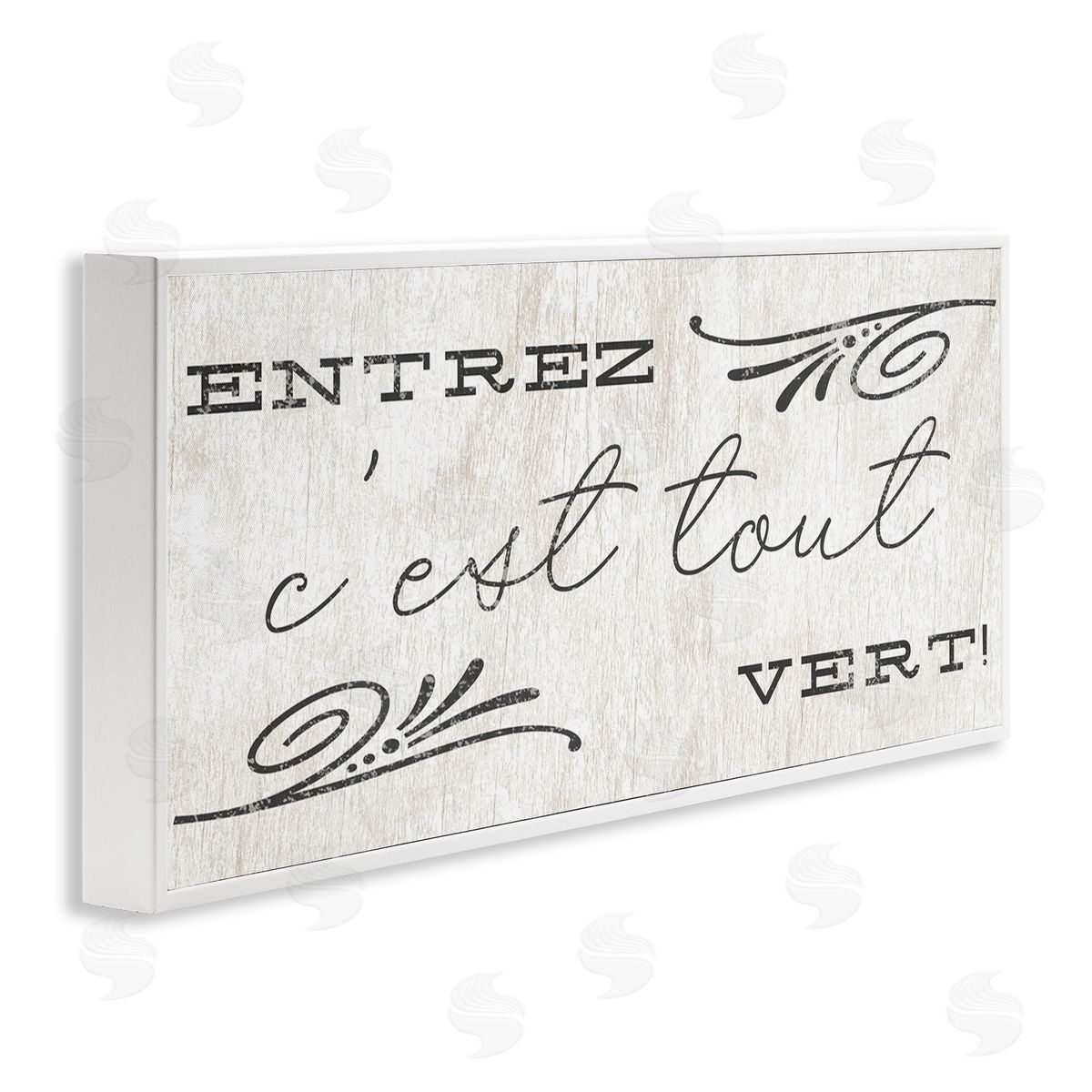 French Come In Phrase White Frame Print Wall Art, Home Decor by Stupell Studio