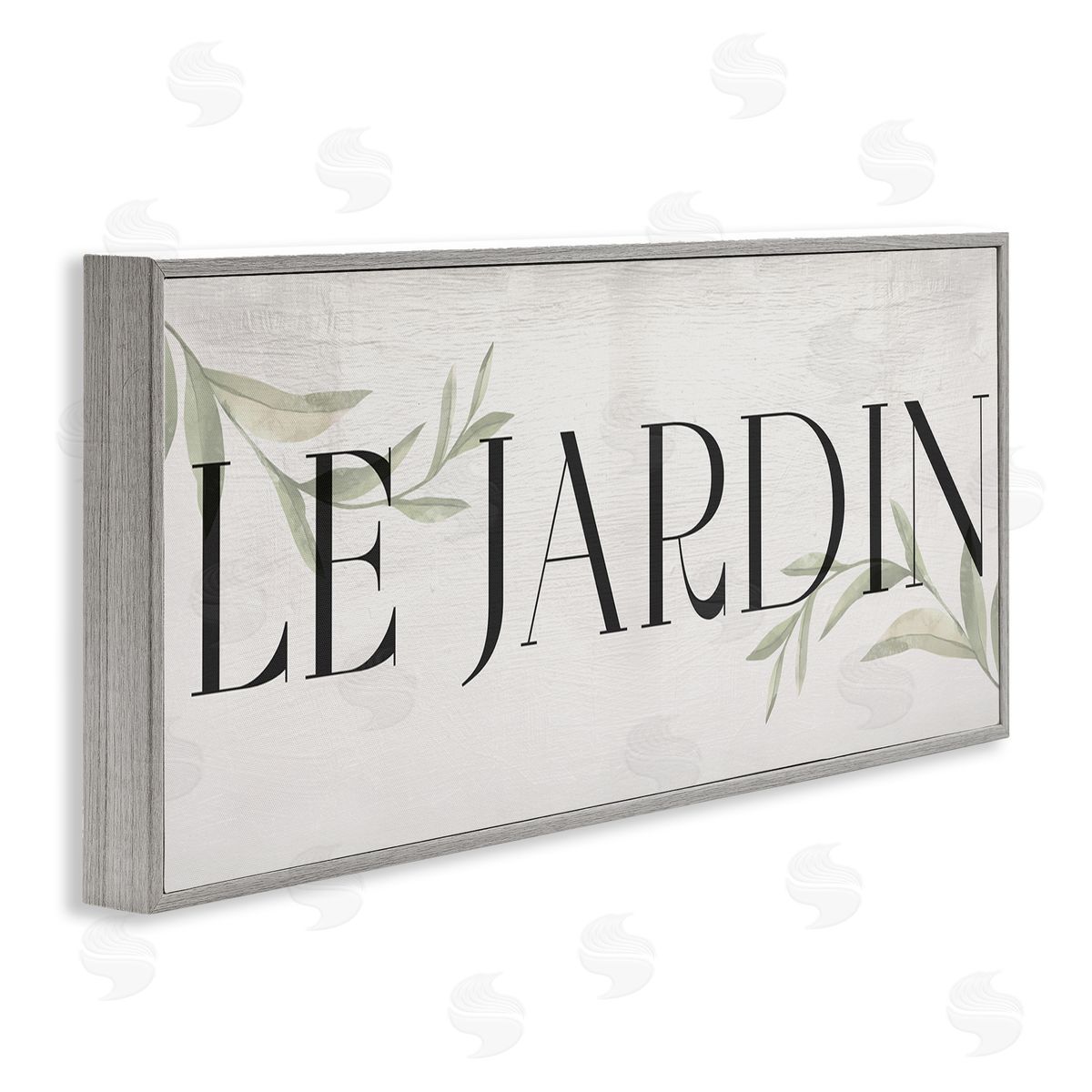 French Garden Phrase Grey Frame Print Wall Art, Home Decor by Stupell Studio