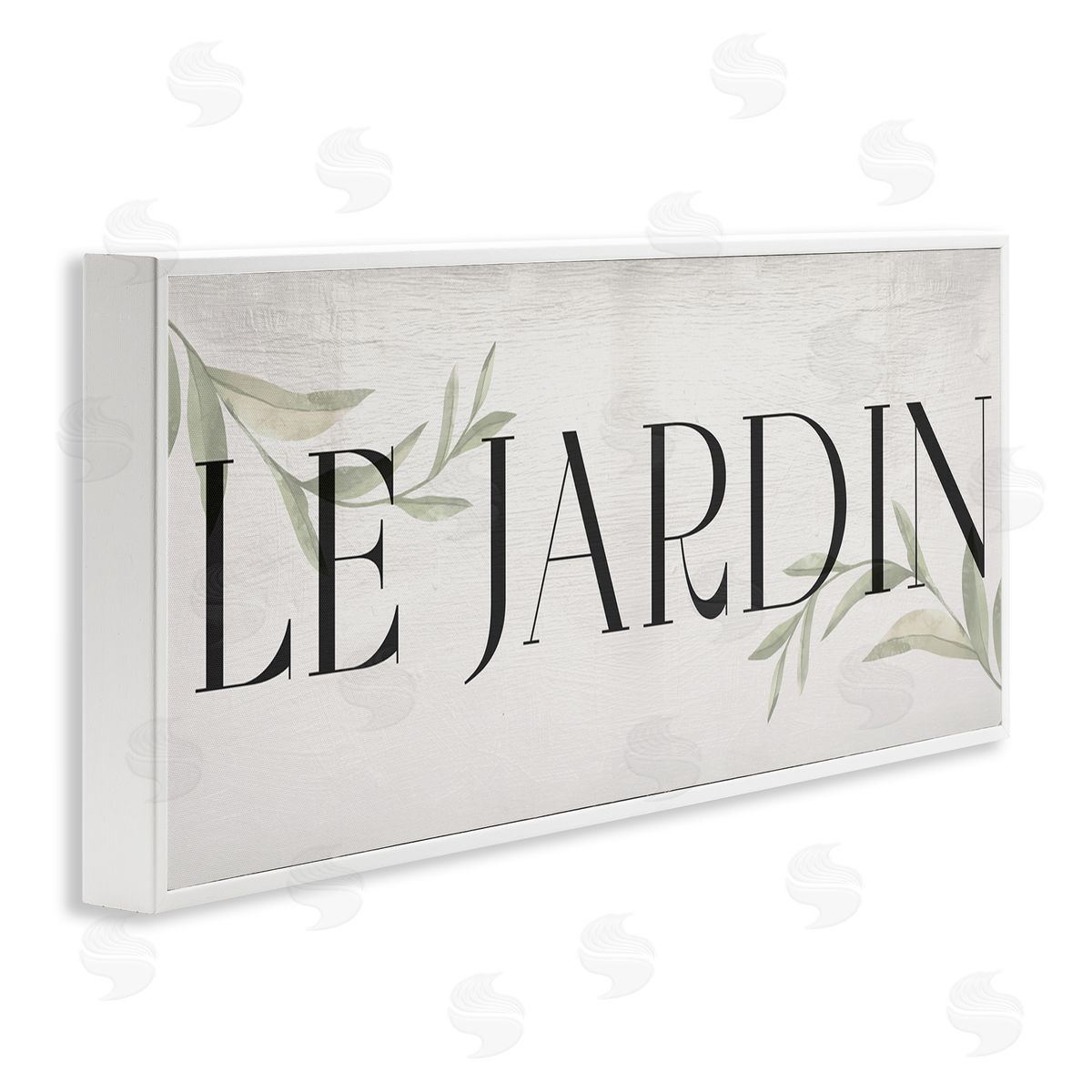 French Garden Phrase White Frame Print Wall Art, Home Decor by Stupell Studio