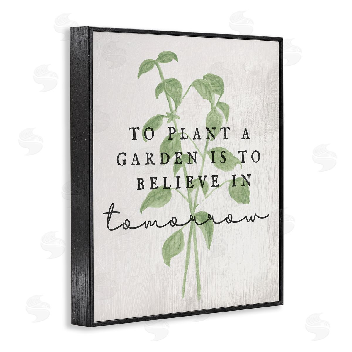 Inspirational Garden Phrase Black Frame Print Wall Art, Home Decor by Stupell Studio