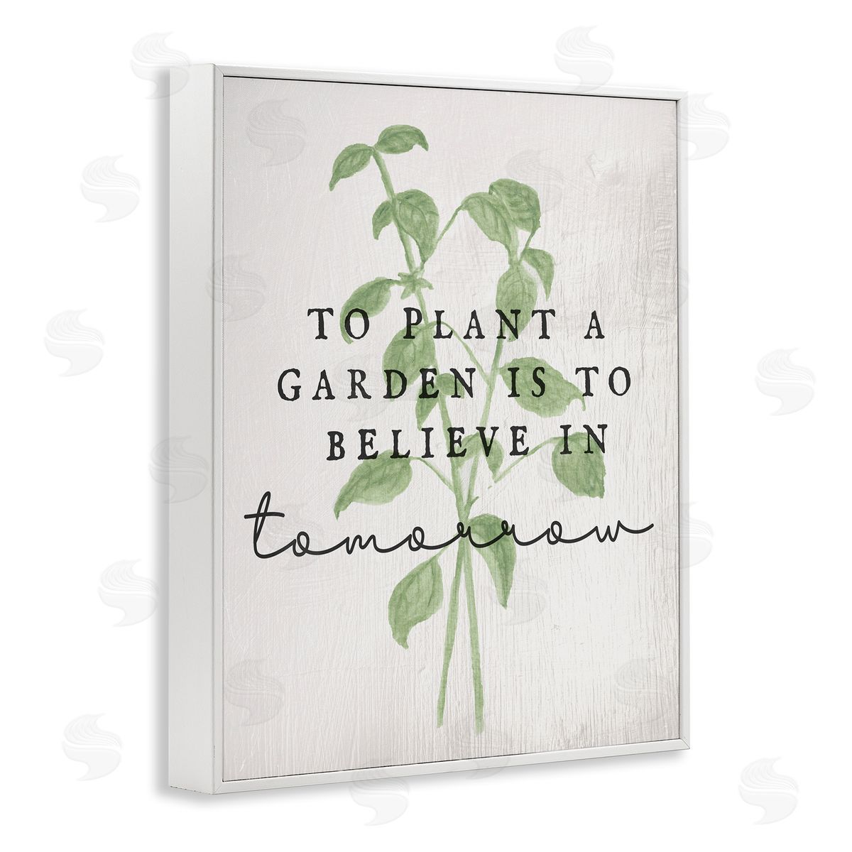 Inspirational Garden Phrase White Frame Print Wall Art, Home Decor by Stupell Studio