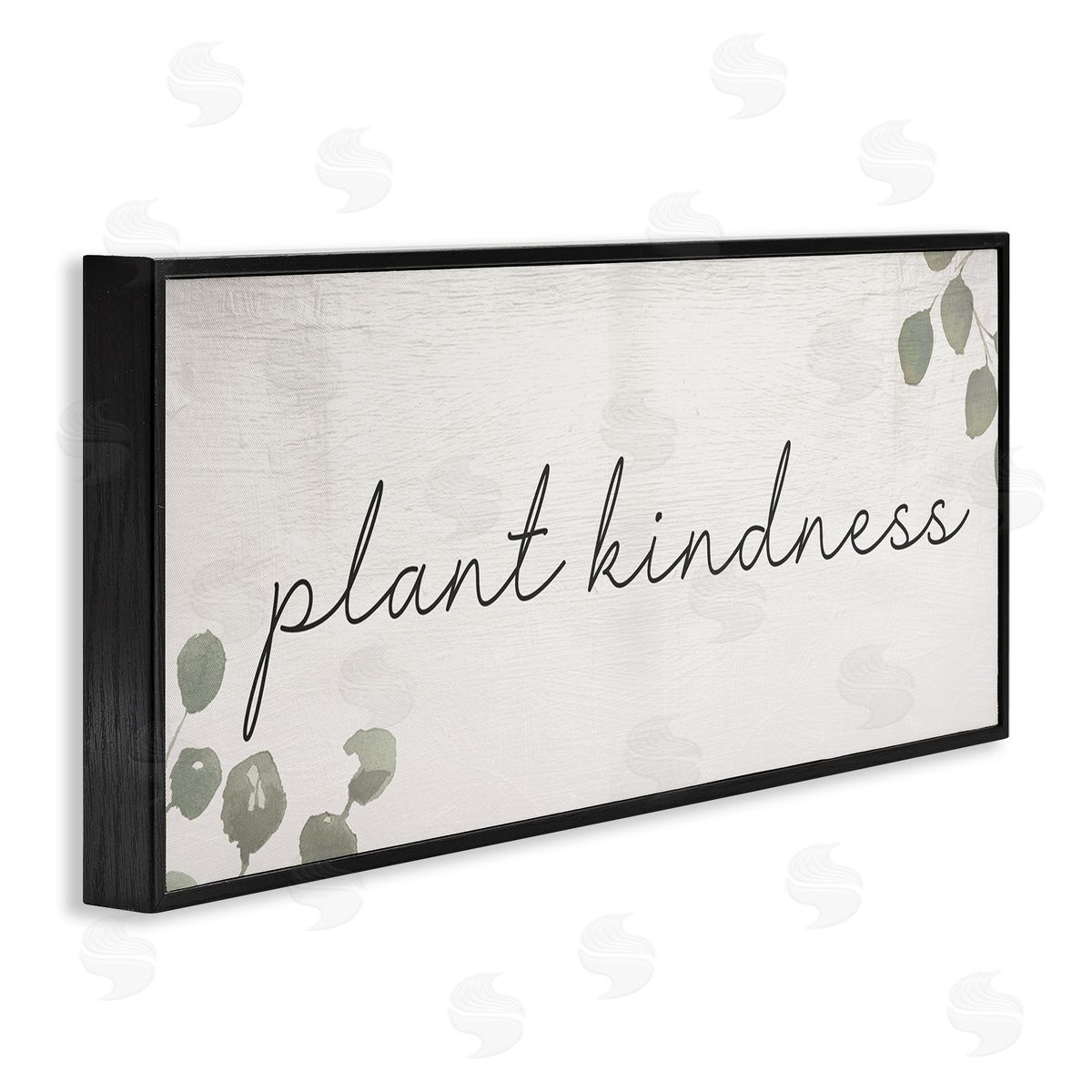 Plant Kindness Phrase Black Frame Print Wall Art, Home Decor by Stupell Studio