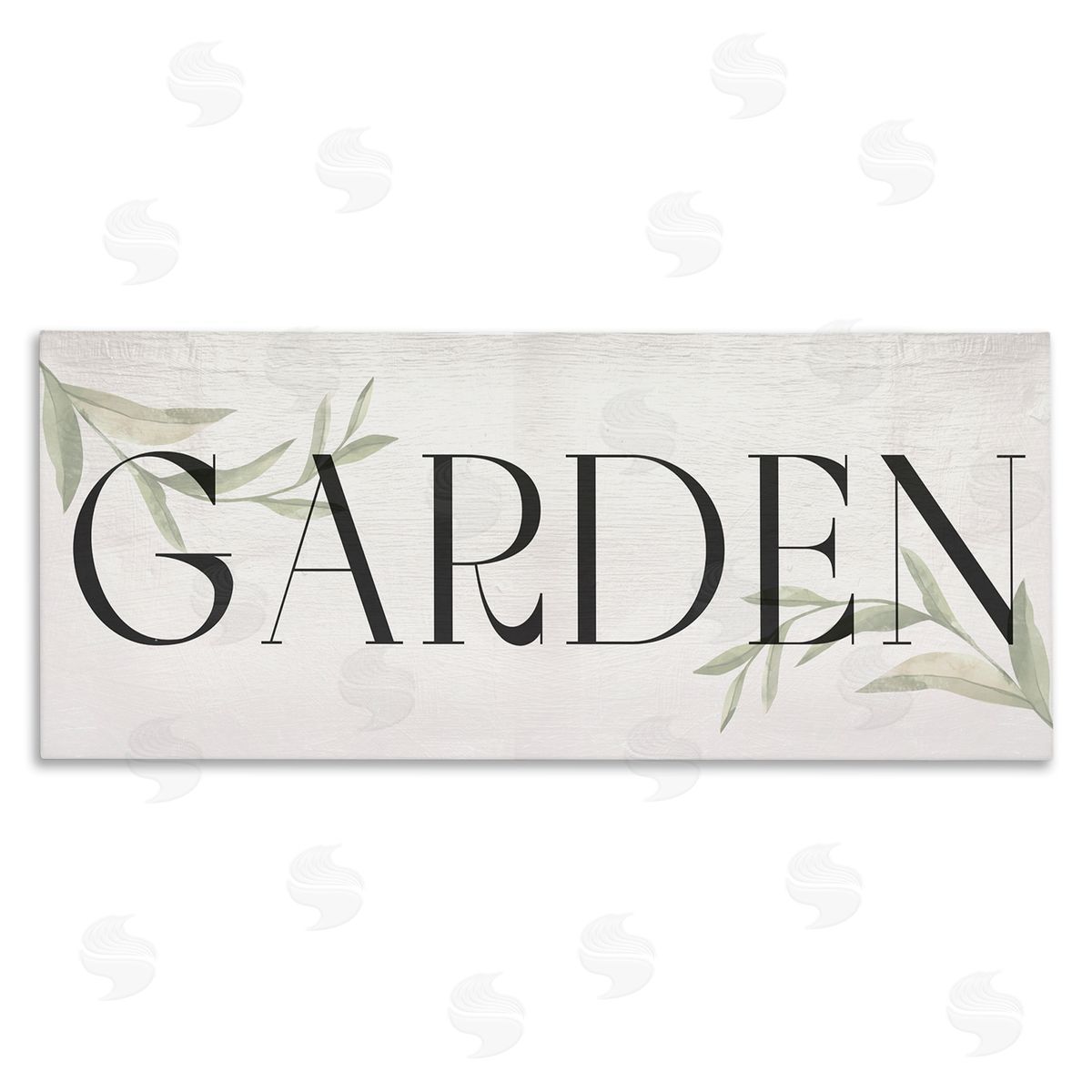 Garden with Plant Sprigs Canvas Wall Art, Home Decor by Stupell Studio