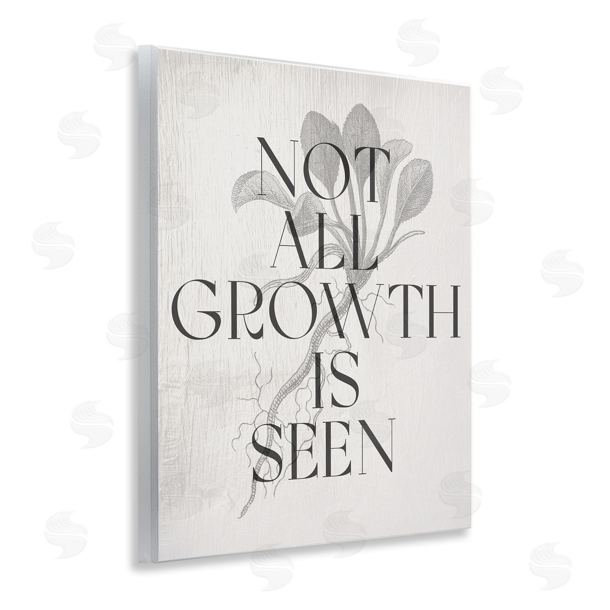 Not All Growth Is Seen Wood Plaque Wall Art, Home Decor by Stupell Studio