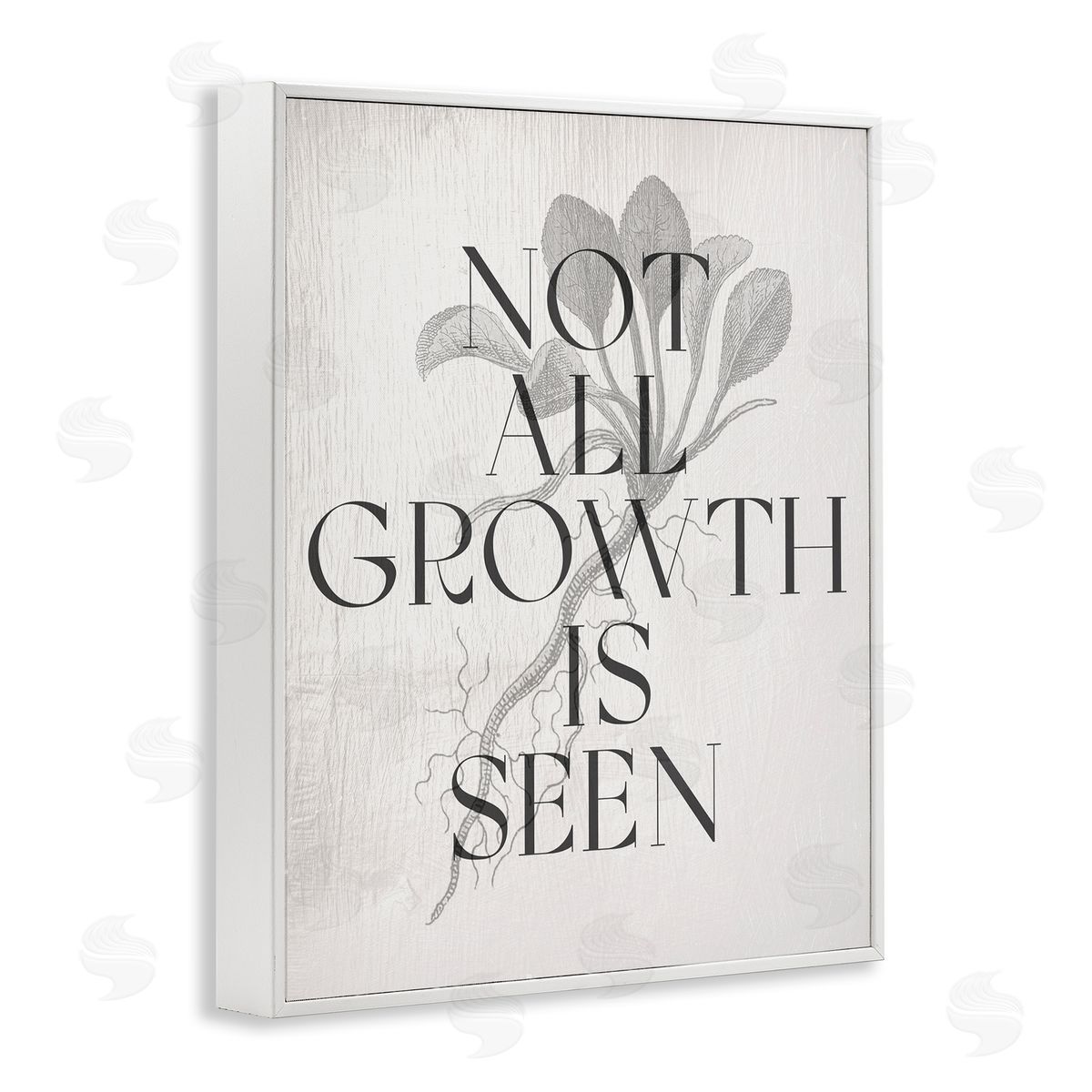 Not All Growth Is Seen White Frame Print Wall Art, Home Decor by Stupell Studio