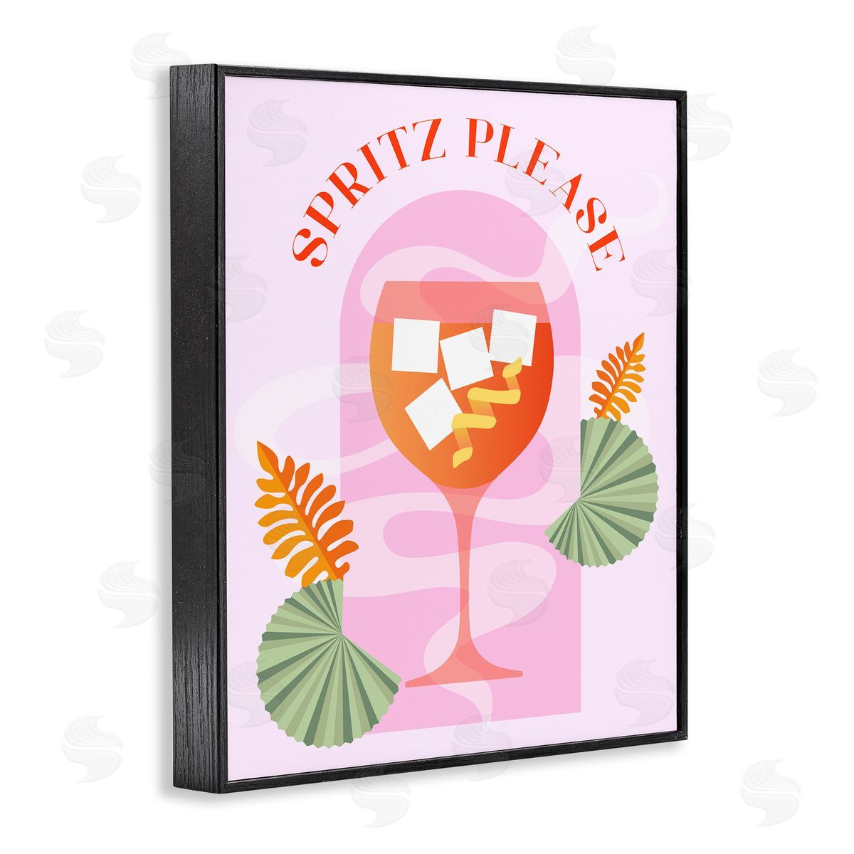 Spritz Please Cocktail Black Frame Print Wall Art, Home Decor by Stupell Studio