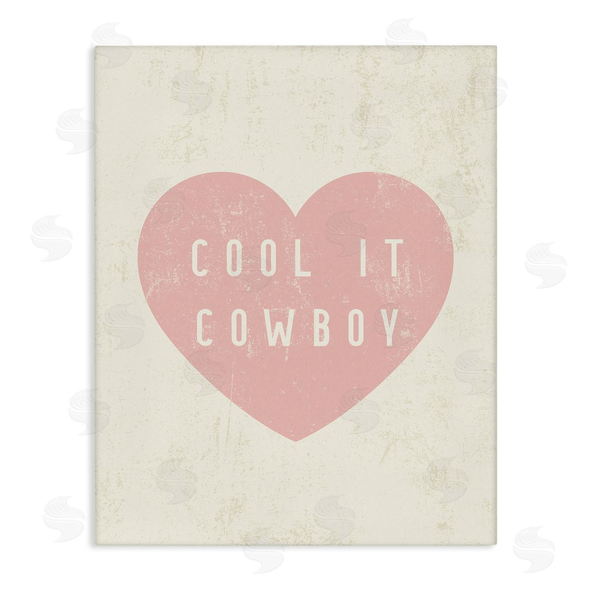 Cool It Cowboy Heart Canvas Wall Art, Home Decor by Stupell Studio