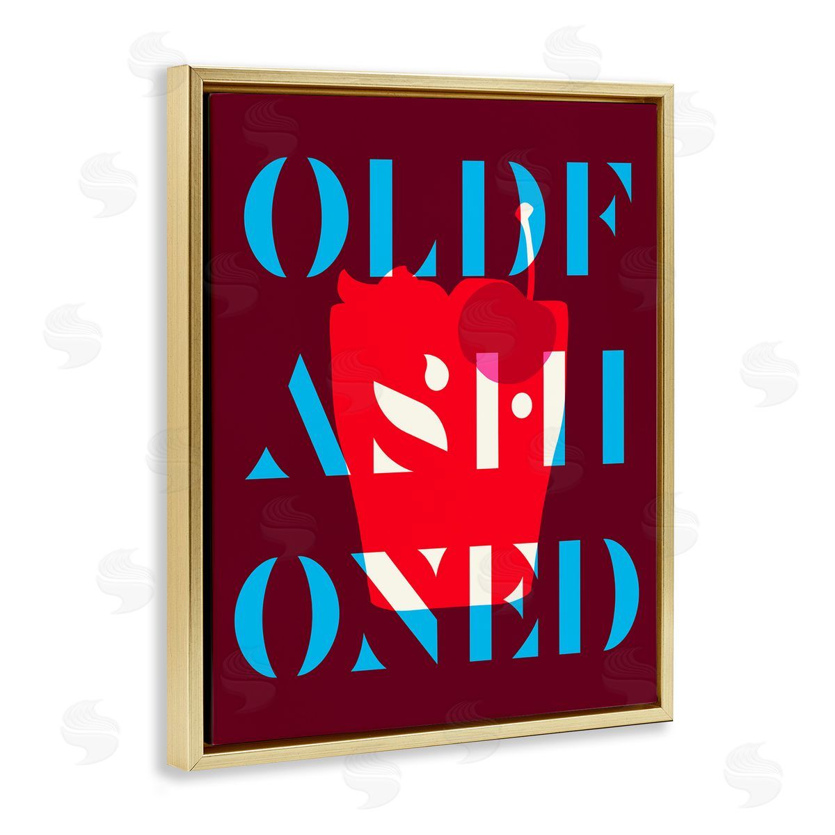 Modern Old Fashioned Gold Floating Frame Canvas Wall Art, Home Decor by Stupell Studio