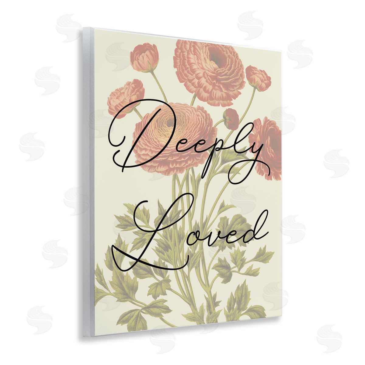 Deeply Loved with Marigold Wood Plaque Wall Art, Home Decor by Stupell Studio