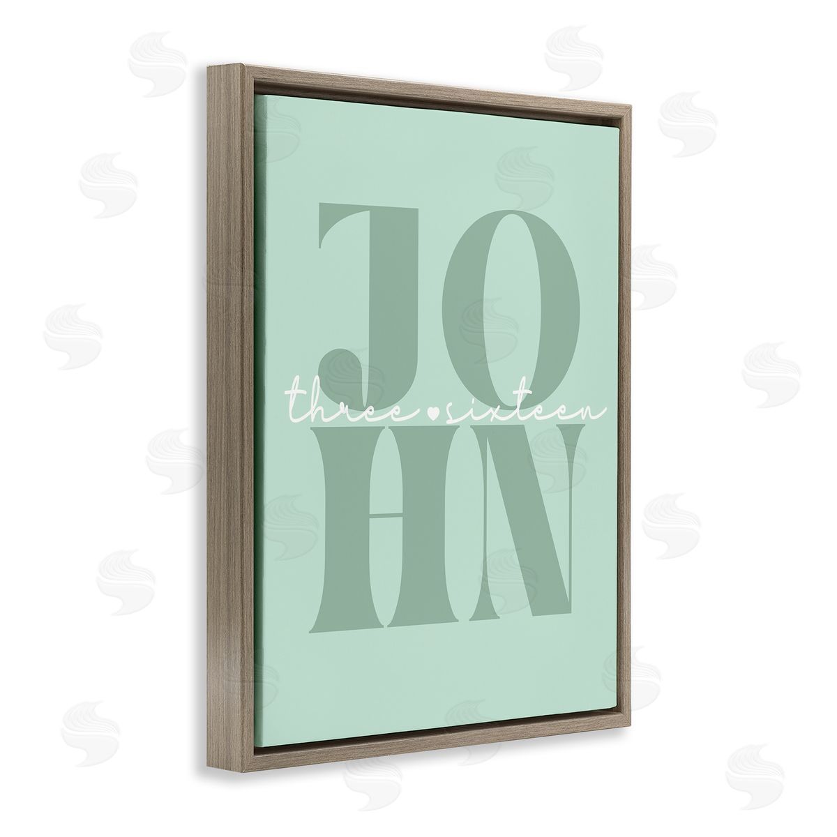 John Proverb on Green Brown Floating Frame Canvas Wall Art, Home Decor by Stupell Studio