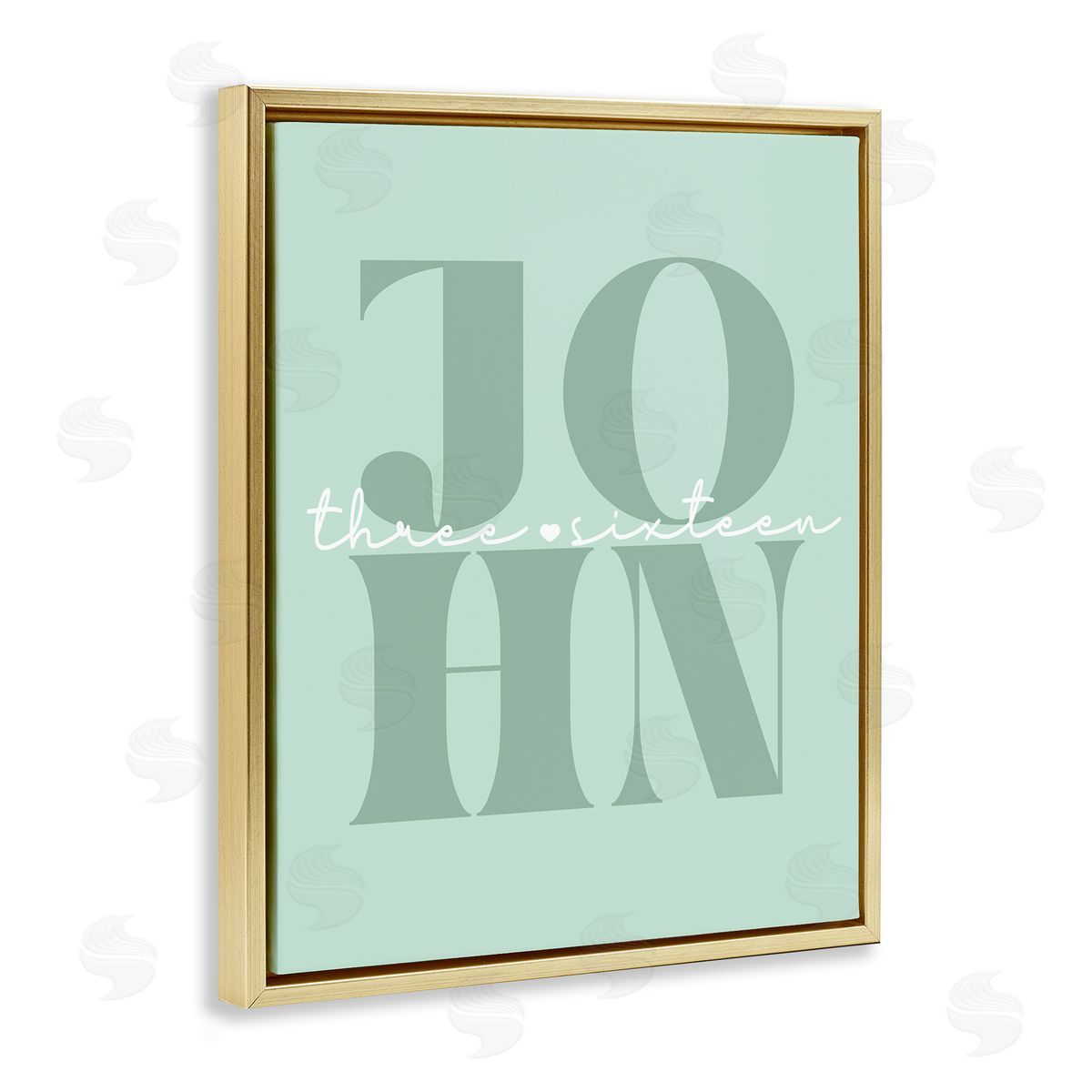 John Proverb on Green Gold Floating Frame Canvas Wall Art, Home Decor by Stupell Studio