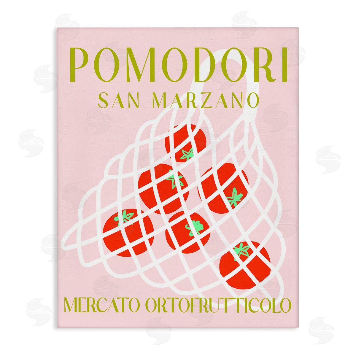 Modern Tomato Fruit Market Canvas Wall Art, Home Decor by Stupell Studio