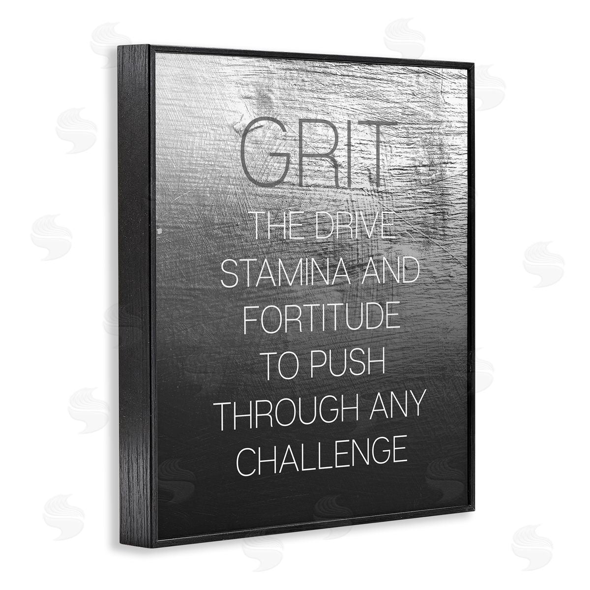 Grit Motivational Definition Black Frame Print Wall Art, Home Decor by Stupell Studio