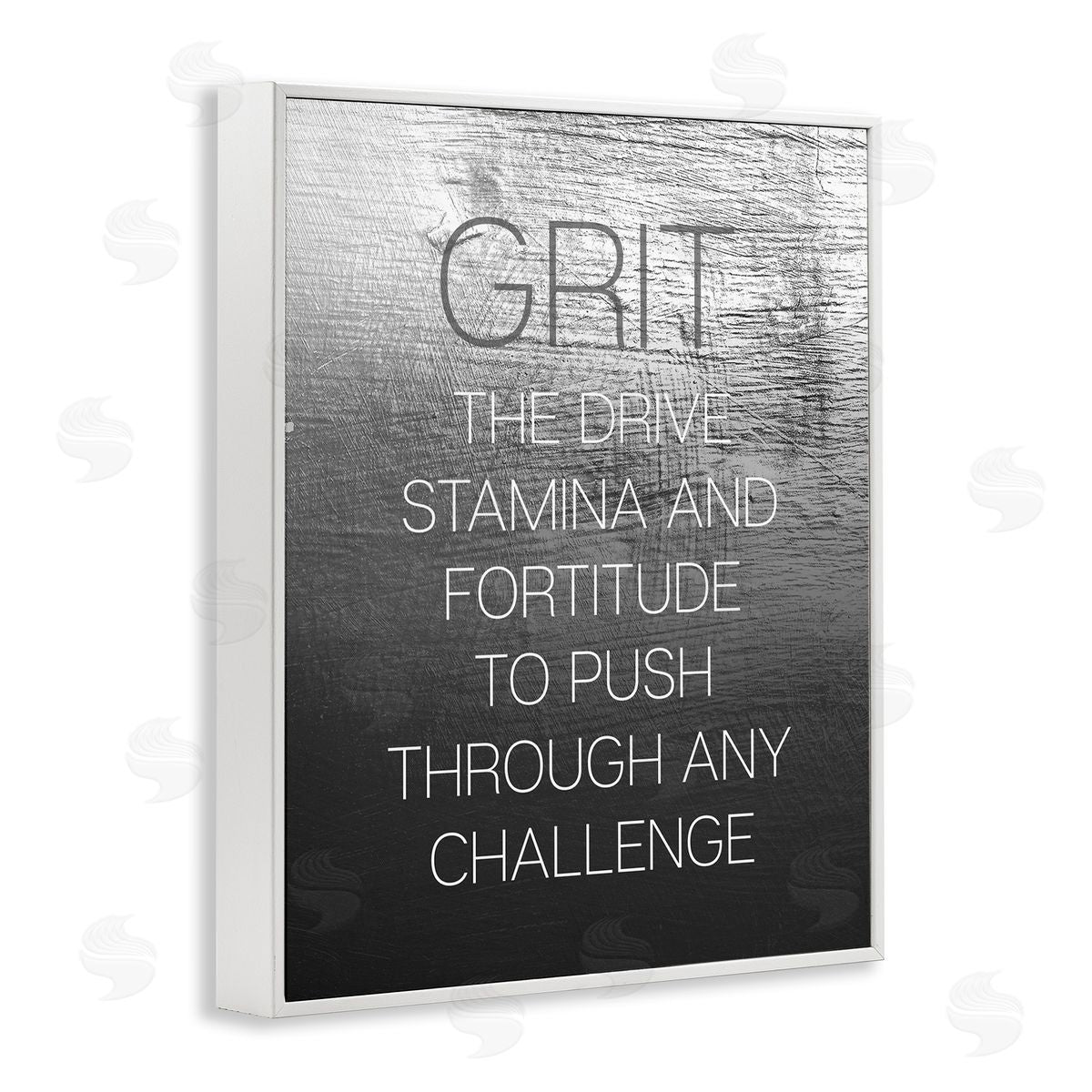 Grit Motivational Definition White Frame Print Wall Art, Home Decor by Stupell Studio