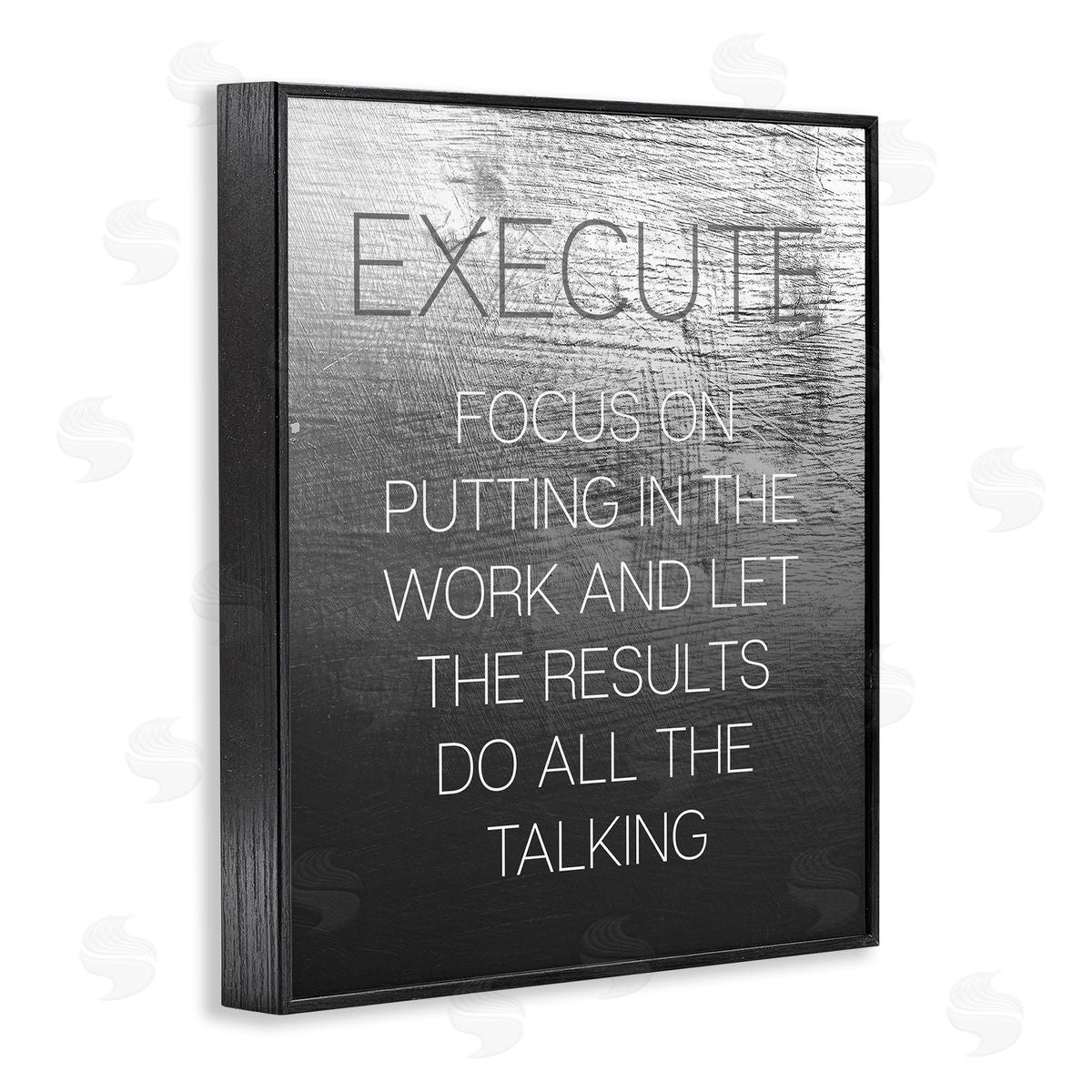 Execute Motivational Definition Black Frame Print Wall Art, Home Decor by Stupell Studio